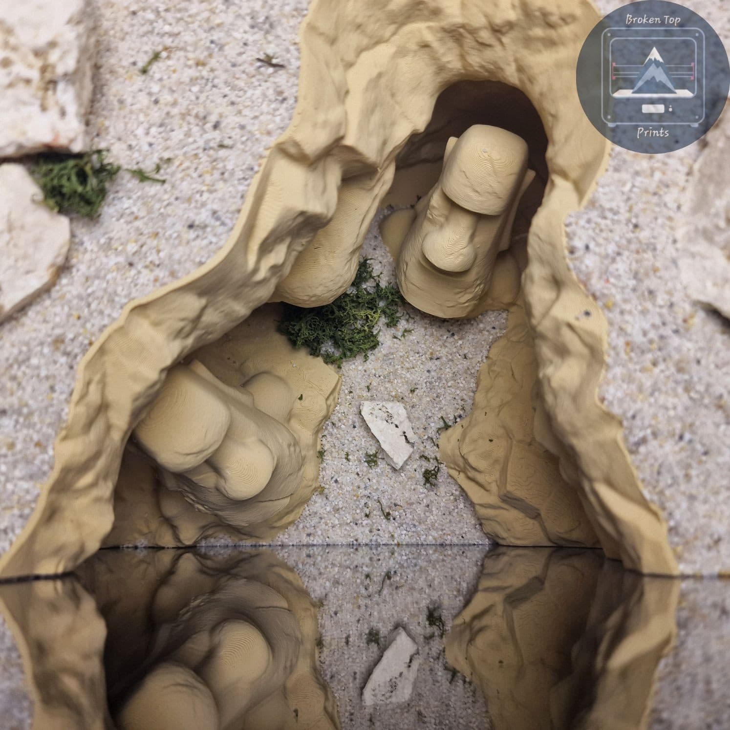 Moai Cave Aquarium Terrarium Decor: Easter Island Statue Tank Hideout 4