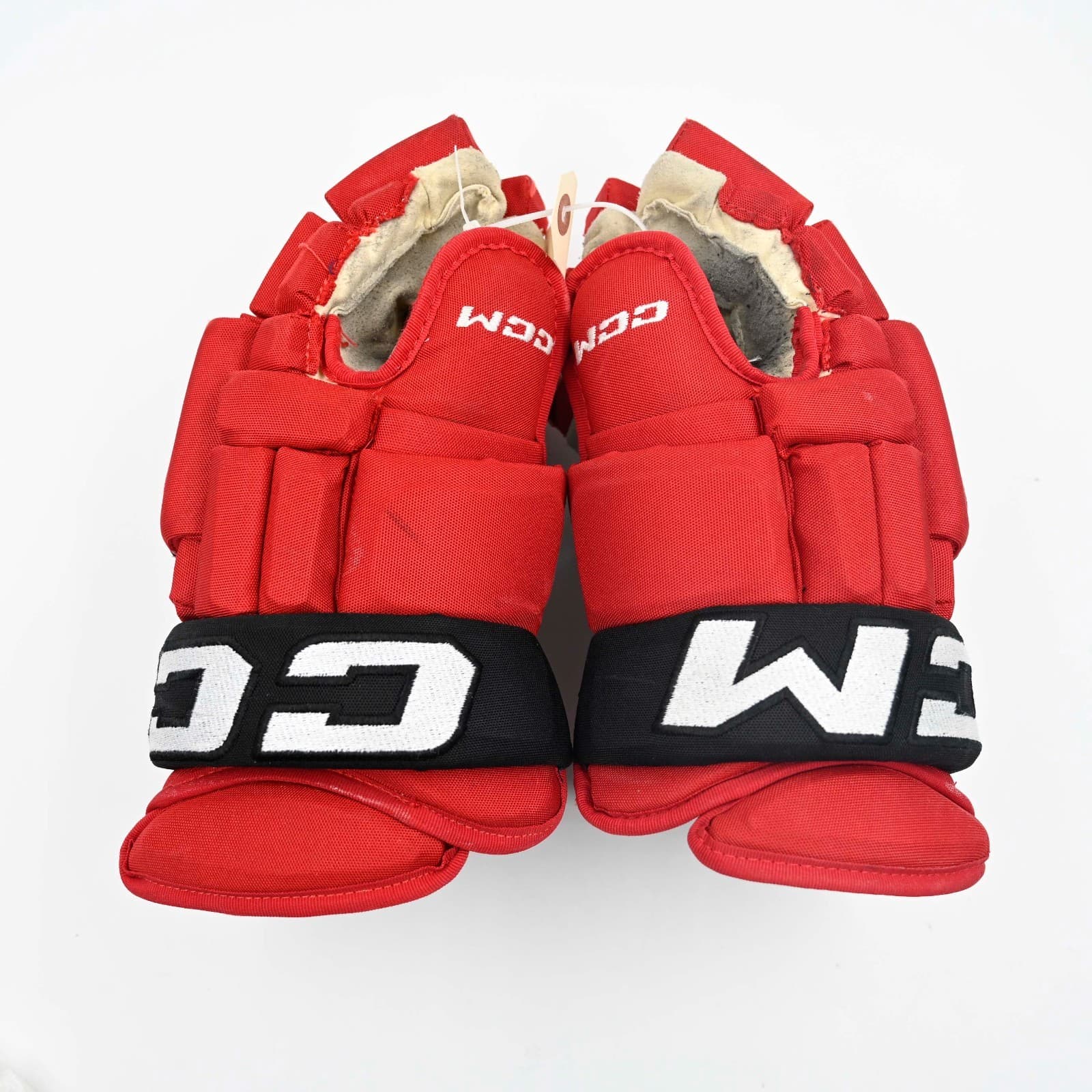 CCM HG97 Pro Stock Hockey Gloves Used 14" New Jersey Devils NHL Tomas Nosek