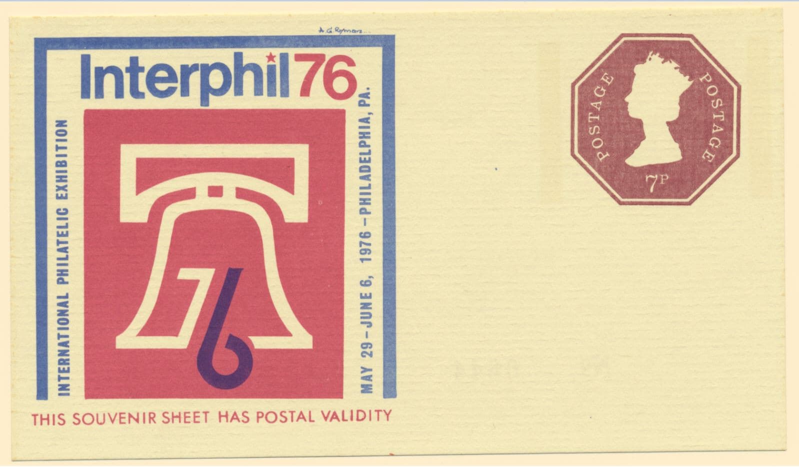 Great Britain 1976 America Bi-Centenary 3 Souvenir Sheets MNH Postally Valid 3