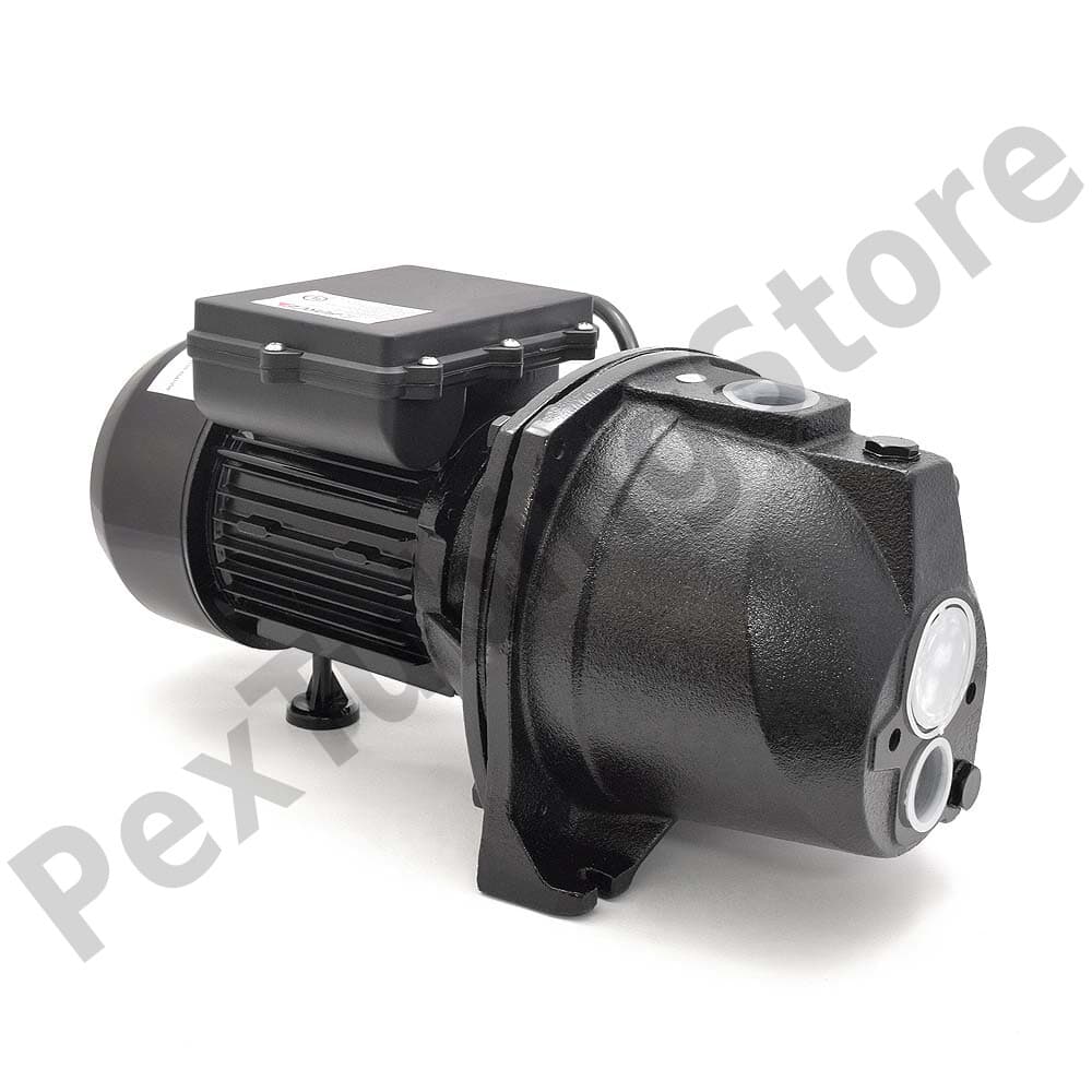 1/2, 3/4 or 1 HP Shallow Well or Deep Well Jet Pump w/ Pressure Switch, 115/230V 2