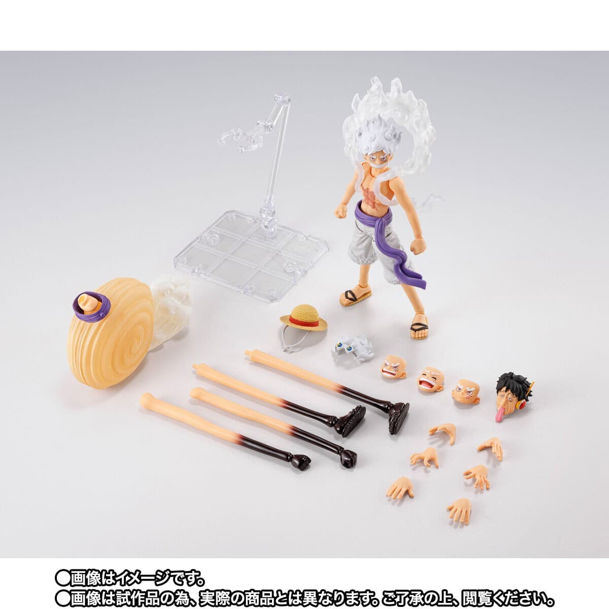 Stock Bandai S.H.Figuarts Monkey D. Luffy Gear 5 Future Island Egghead ONE PIECE 3