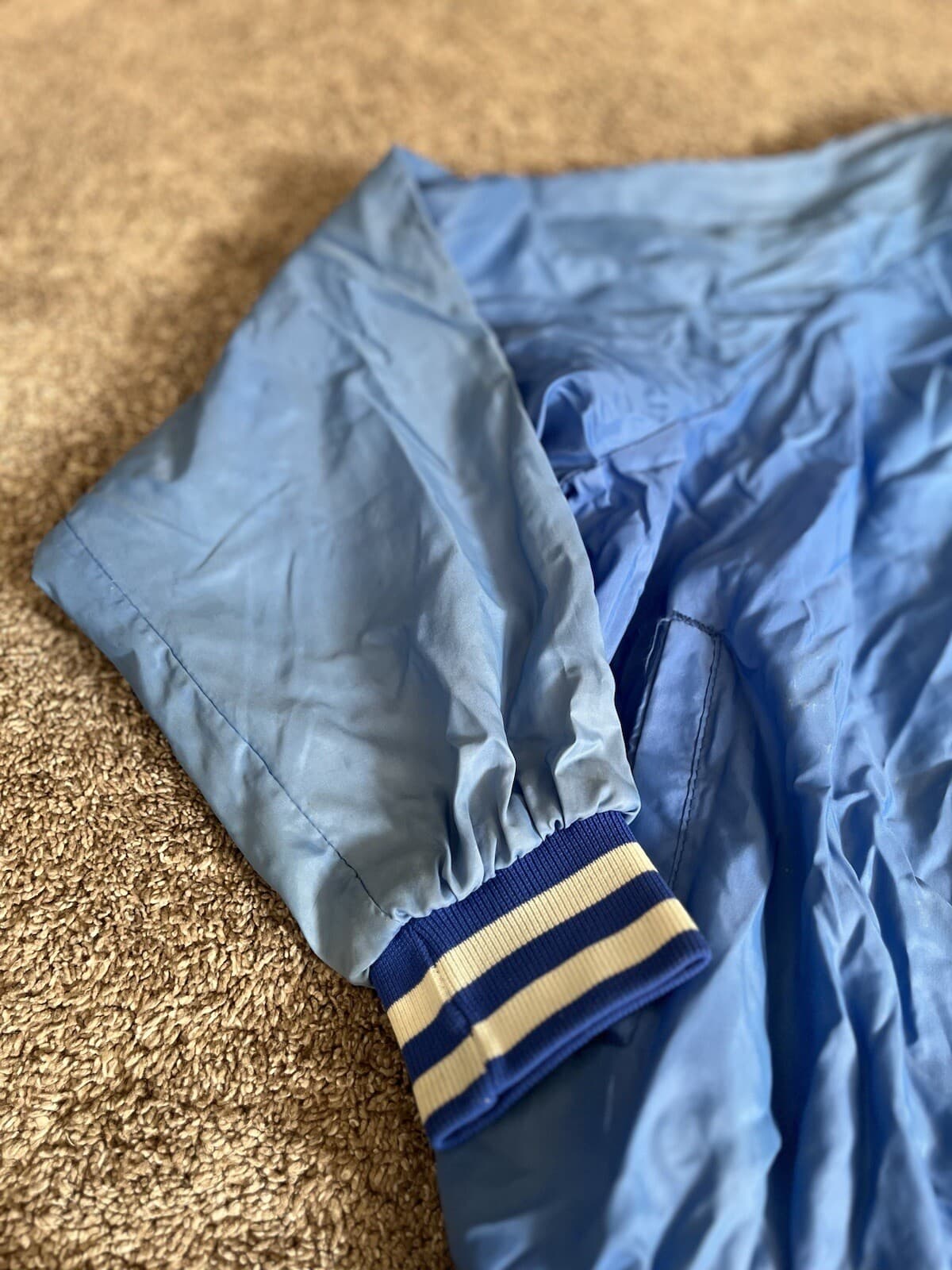 Vintage 1970's/1980's Cedar Point Light Nylon Jacket Blue Sandusky Ohio L/XL 5