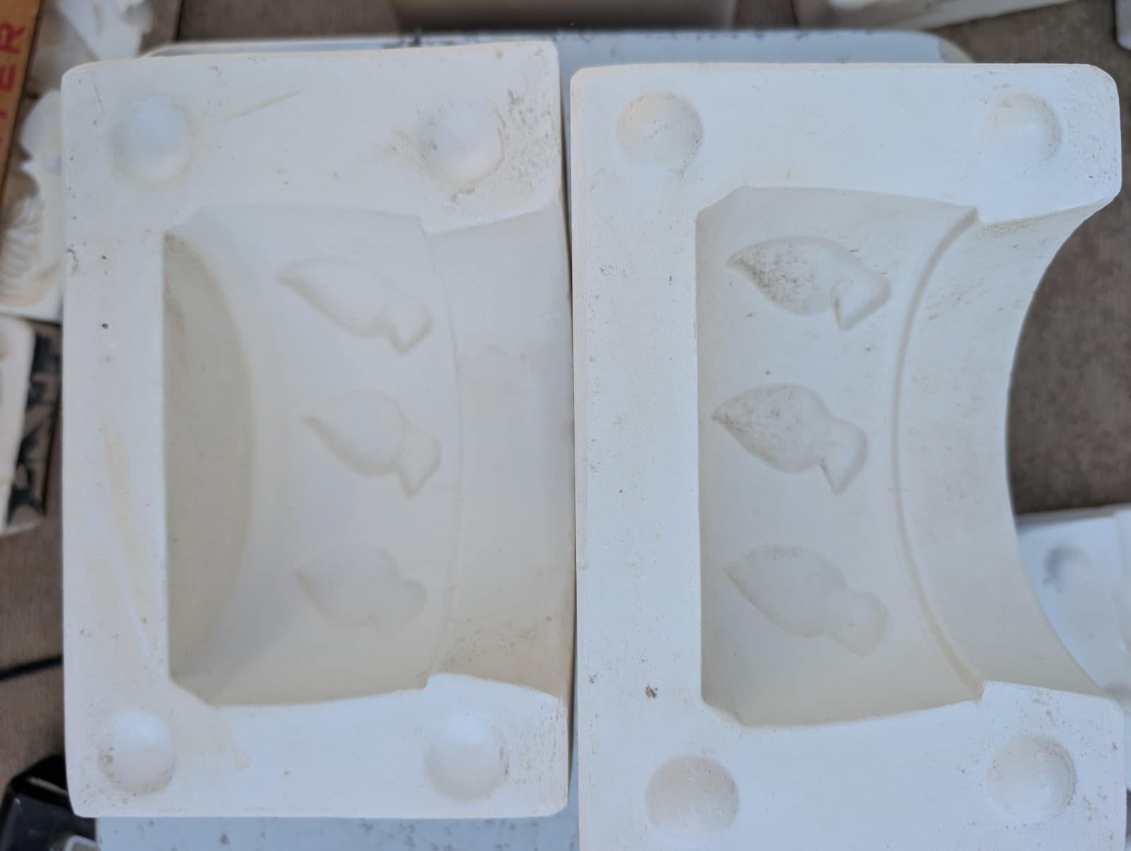 Strawberry Pot Planter Vintage Slip Casting Ceramic Mold 3