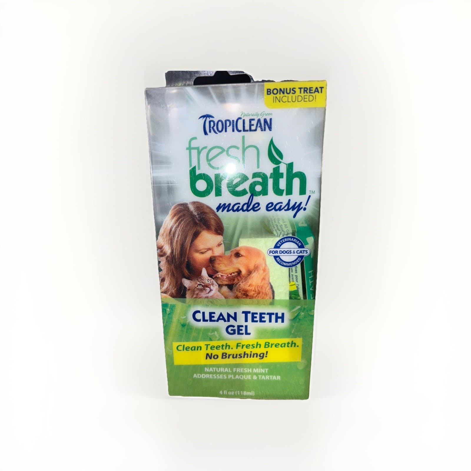 TropiClean Clean Teeth Gel For Dogs Promotes Strong Teeth & Healthy Gums 4 oz 4