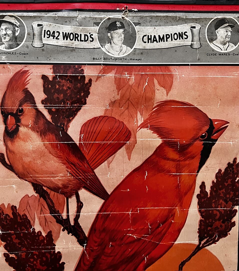 CHAMPS! 1942 Cardinals Calendar Featuring Rookie STAN MUSIAL ENOS SLAUGHTER 2