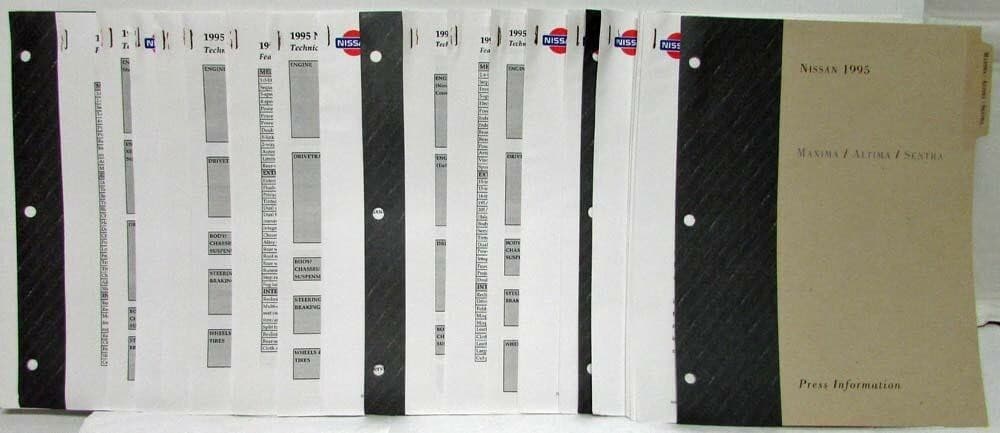 1995 Nissan Full Line Press Kit - Maxima Altima Sentra 240SX 300ZX Pathfinder 3