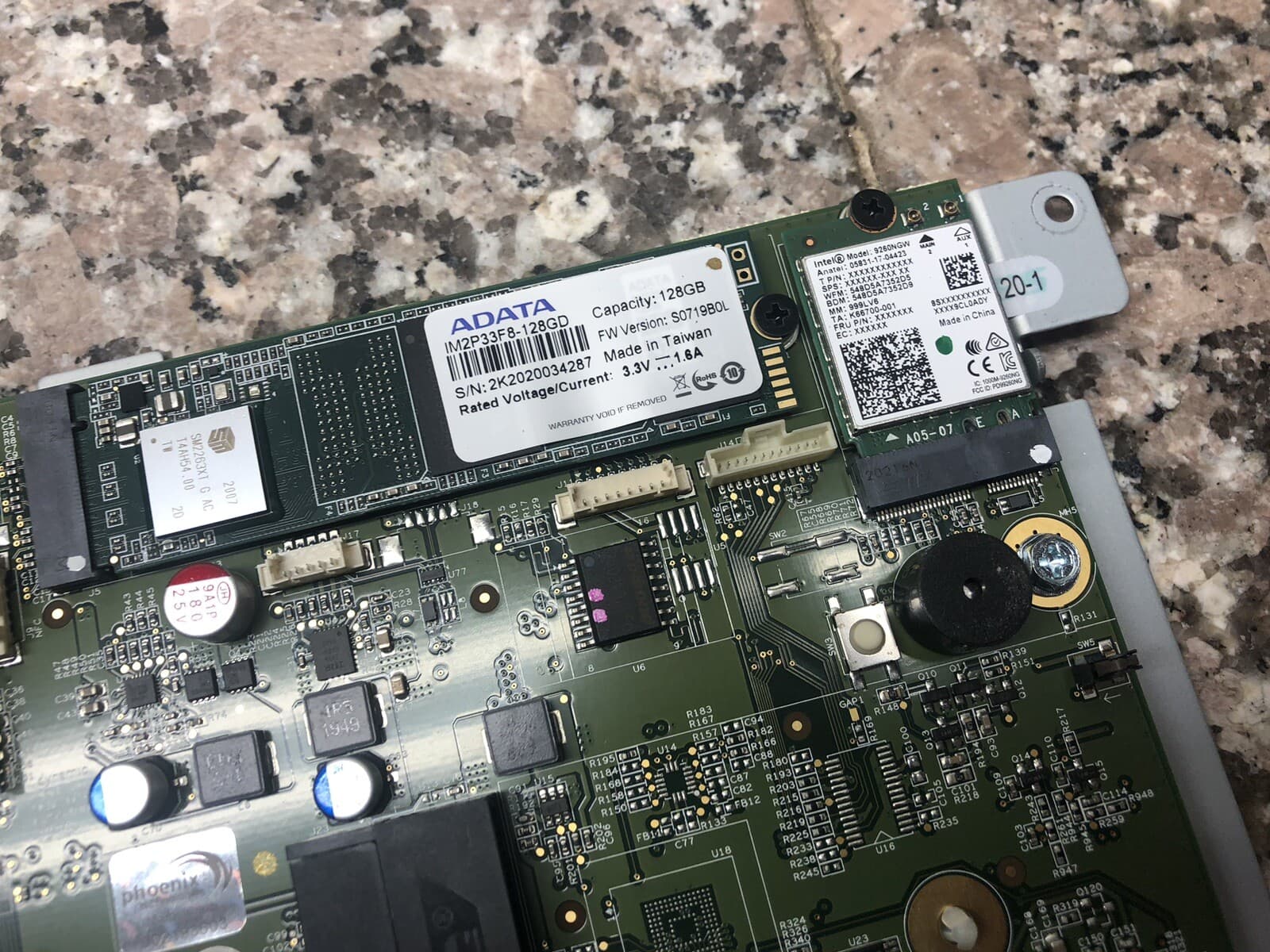 Micros POS Workstation Series 2 625X Main Board ABRJ88-D w/Wi-Fi, Memory And SSD 4