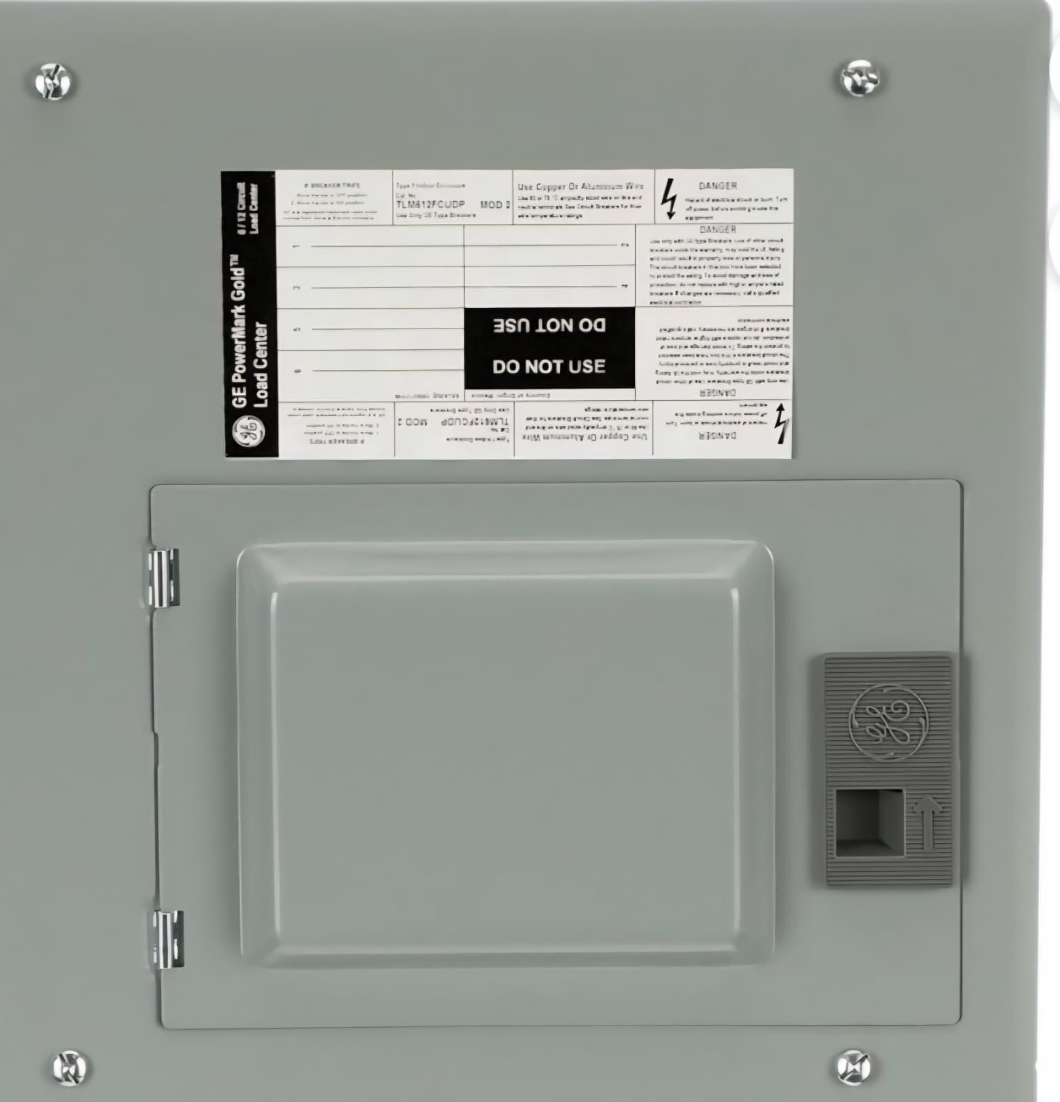 GE  125A 6-Space 12-Circuit Main Lug Load Center Flush Mount TLM812FCUDP