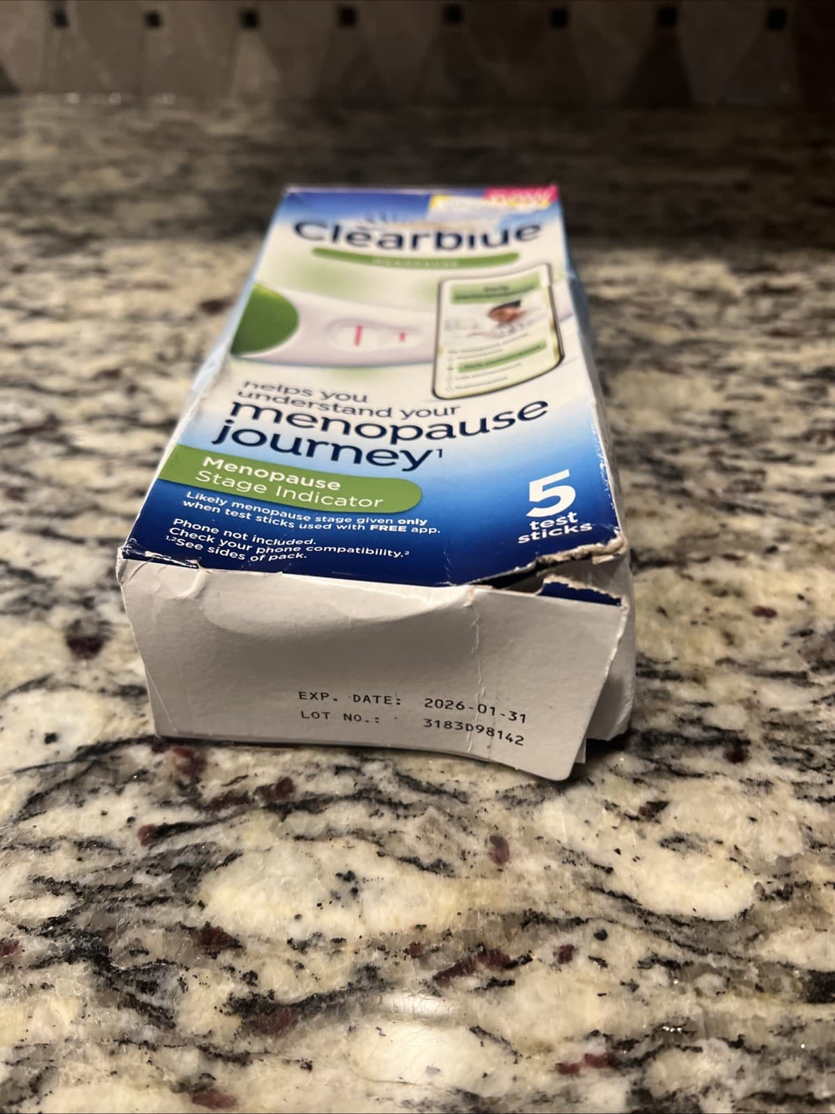 Clearblue Menopause Stage Indicator - 5 Test Sticks Exp 01/2026 Open Box 2