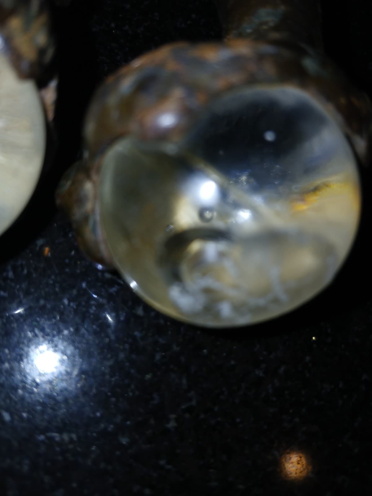 Antique Metal Glass Ball And Claw Piano Stool Feet Set Of 4 NICE! 6