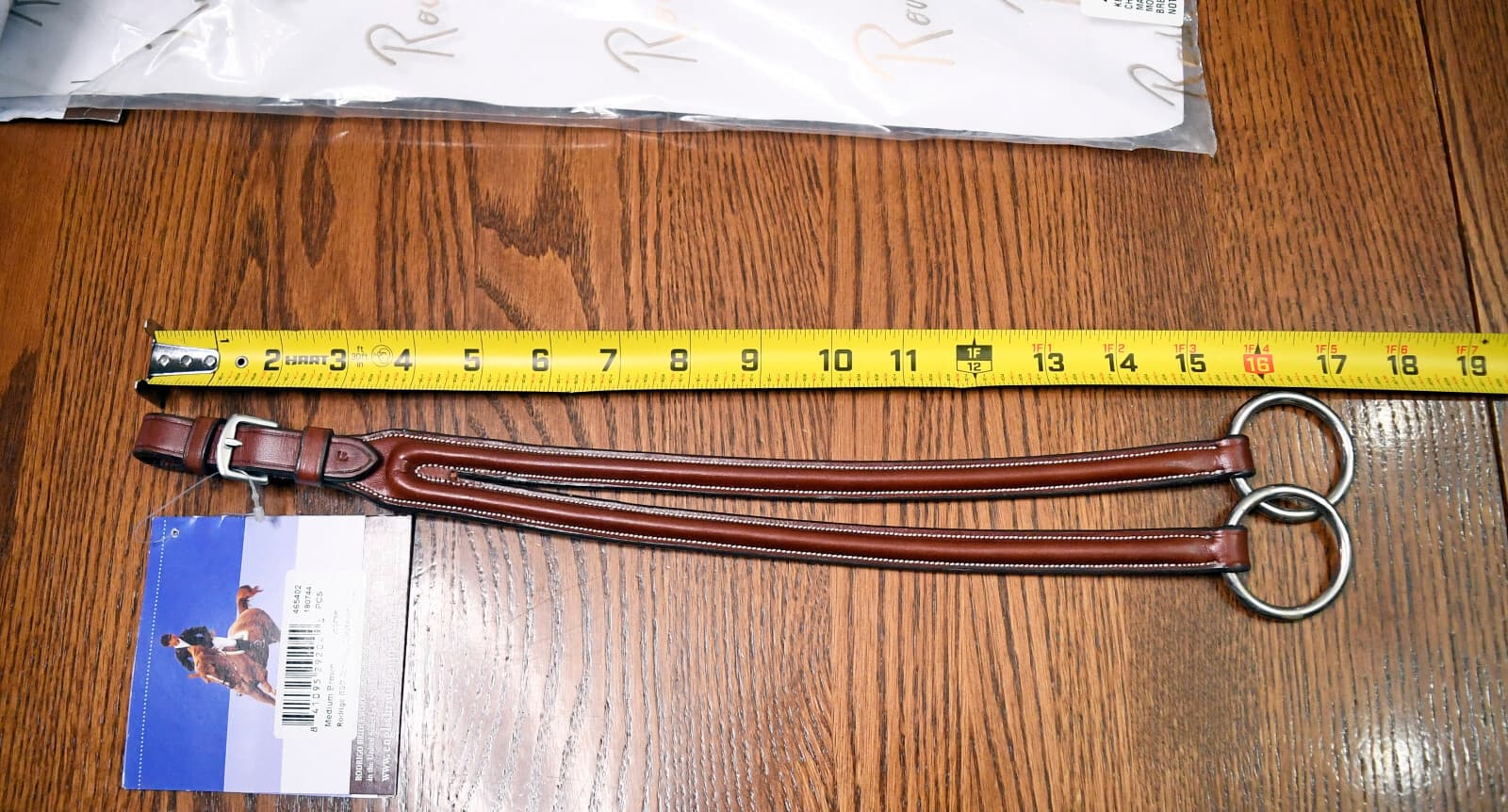 Pessoa running martingale attachment, brown, horse full for breastplate 3