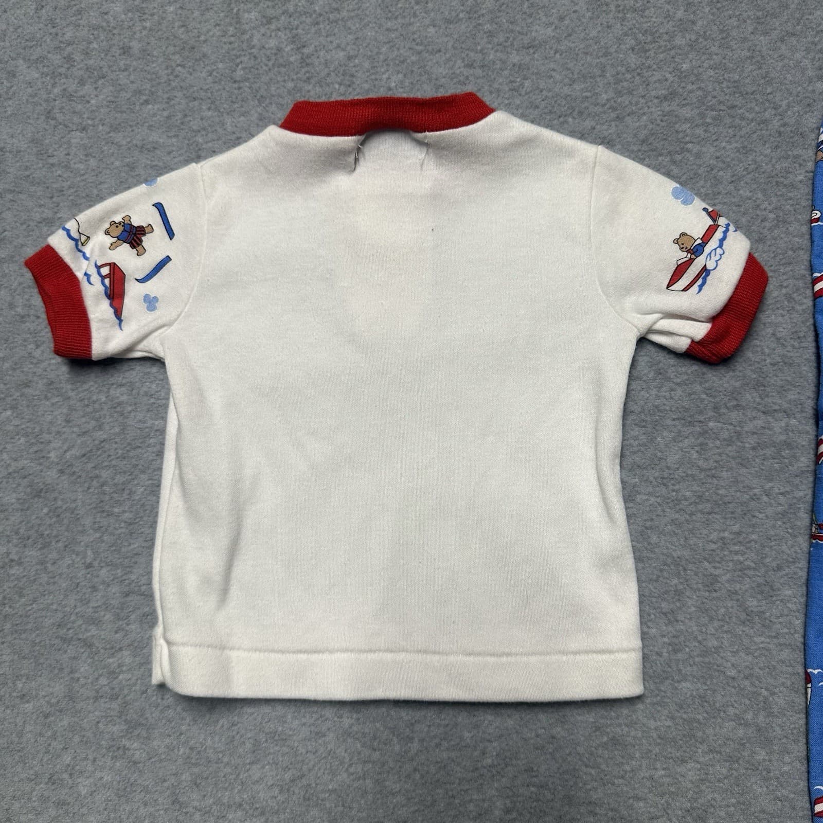 Vintage OshKosh B’gosh 80s 6-9 Months Overalls Boats Boys Infant Set USA Vestbak 5