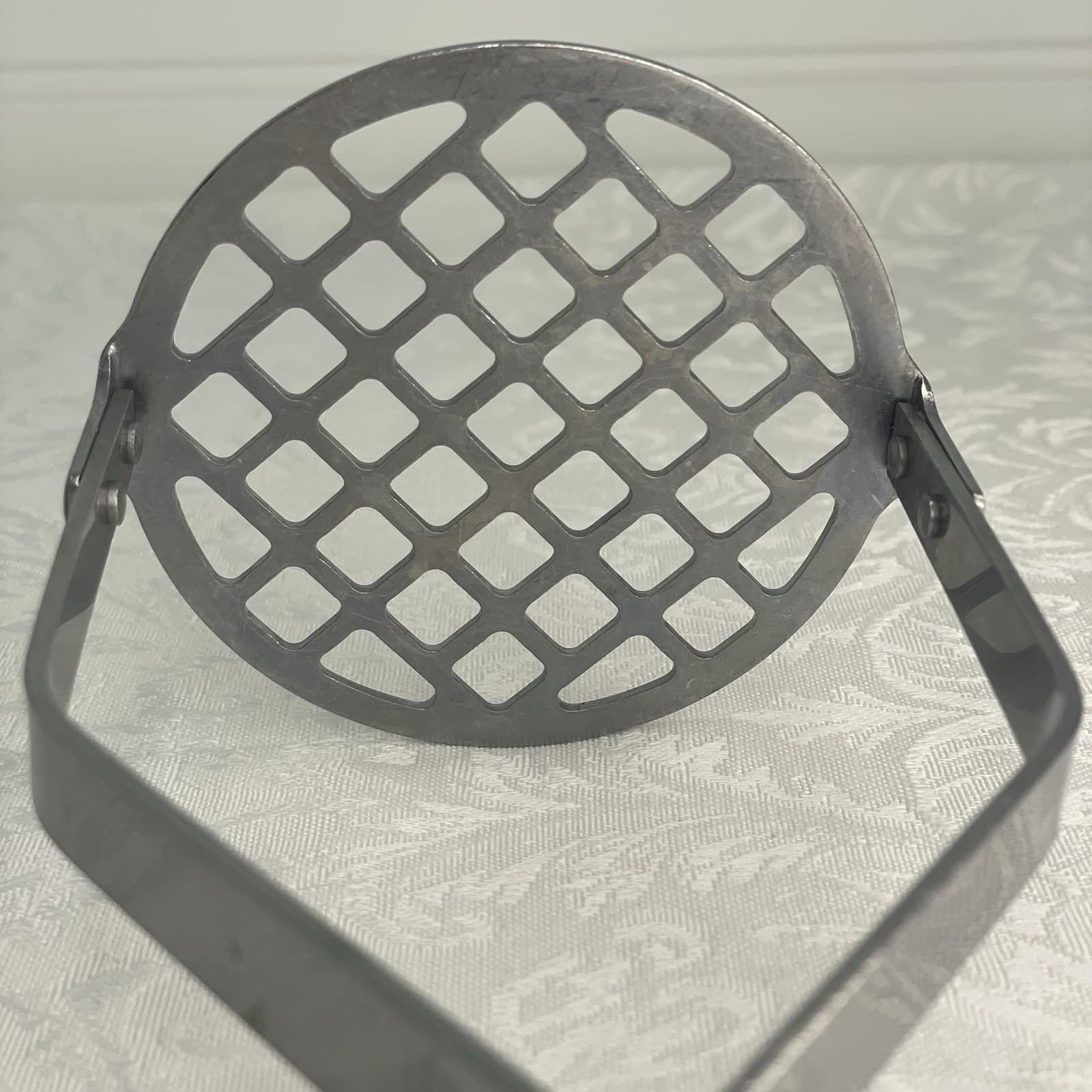 Vintage Ekco Potato Vegetable Food Masher Stainless Vanadium Composite Handle 9" 2