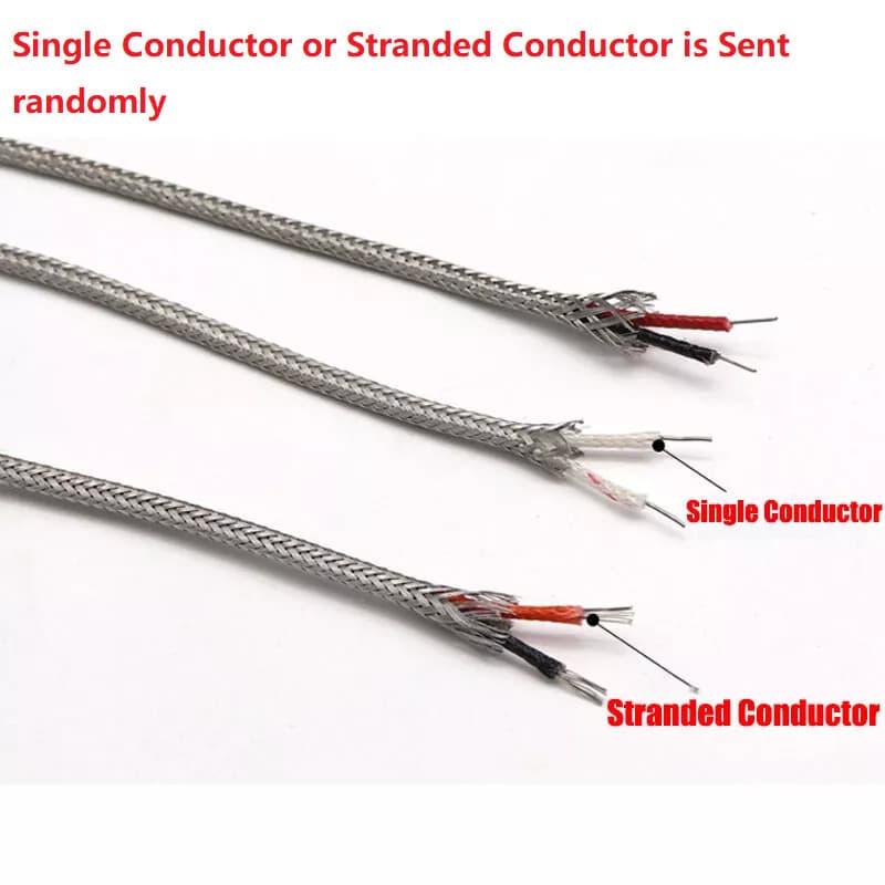 Type K thermocouple Compensating cable temperature Sensing Wire Extension Cable 3
