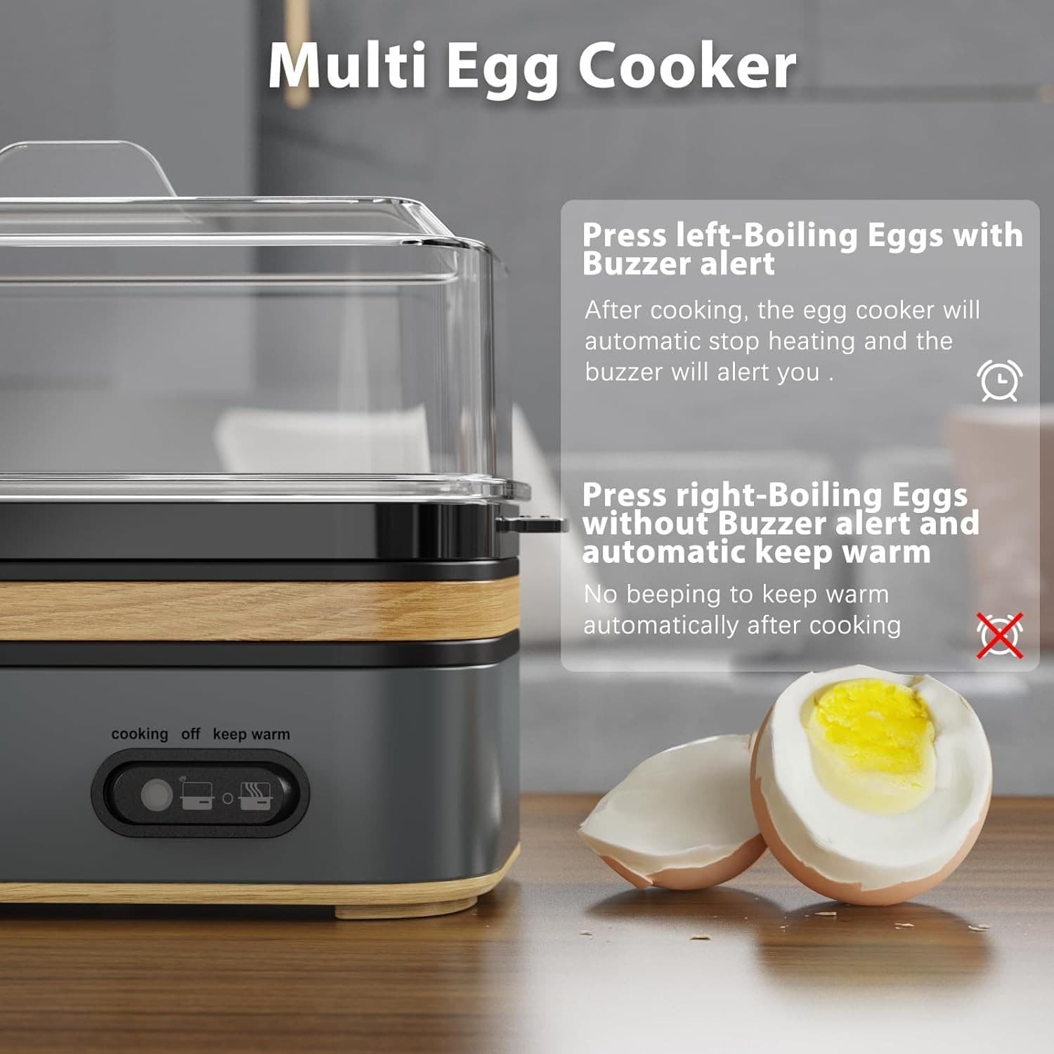 "Cocedor Electrico Rapido de Huevos con Capacidad para 6 Huevos Cocina de Huevos 6
