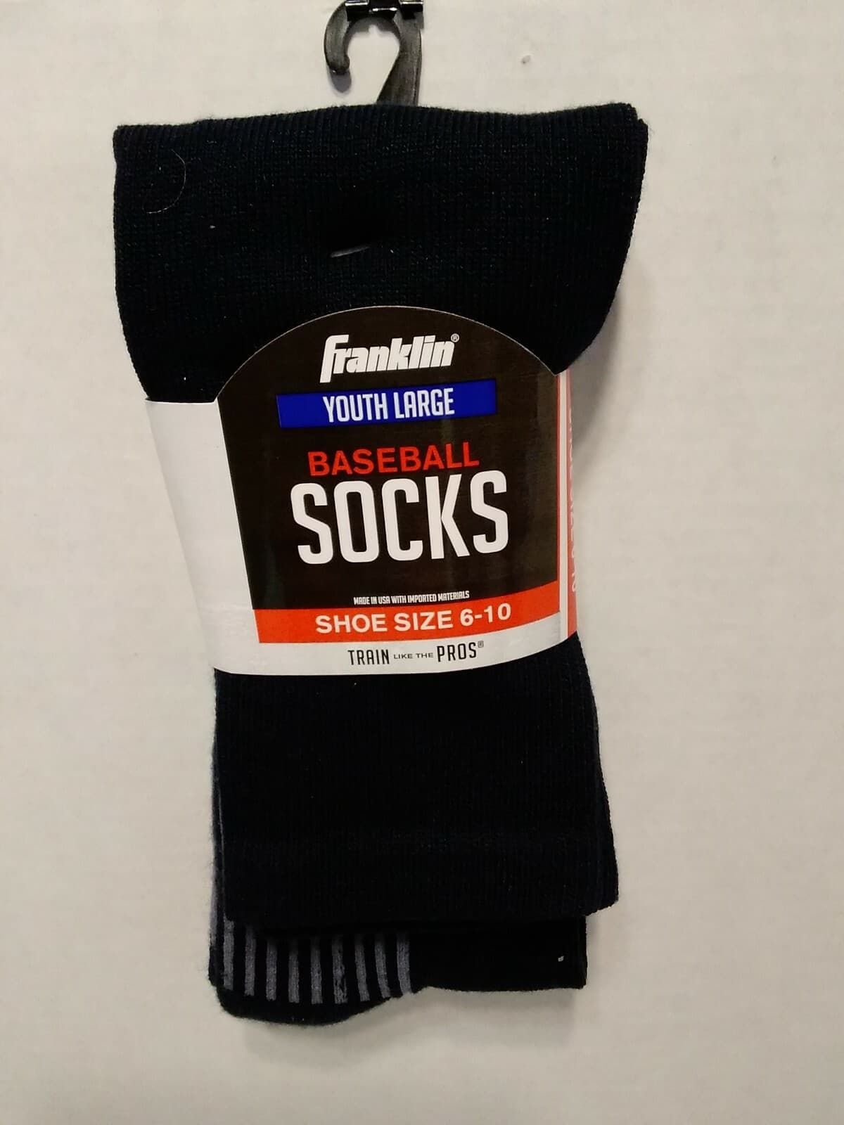 Franklin Youth Medium Baseball Socks Navy Shoe Size 6-10 Large 2