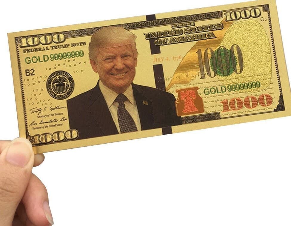 2024 Donald Trump 1000 Gold Dollar Bill Novelty Note Republican Collection Gift 5