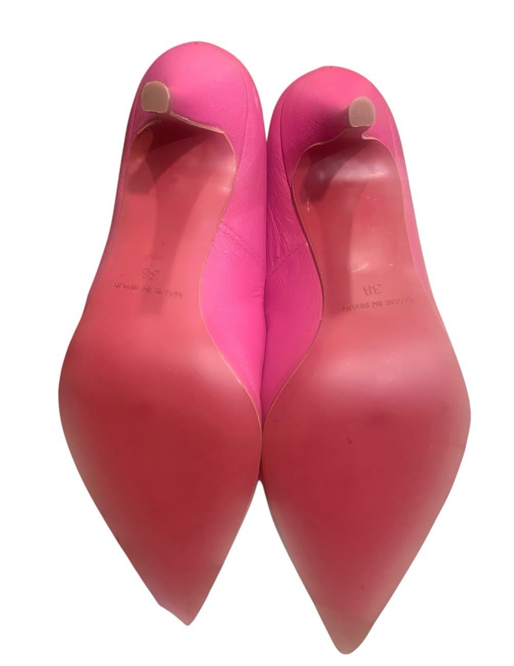 Anthropologie Elodie Women's Size 7.5 Pink Pumps Slip On 2.5” Heels Shoes 4