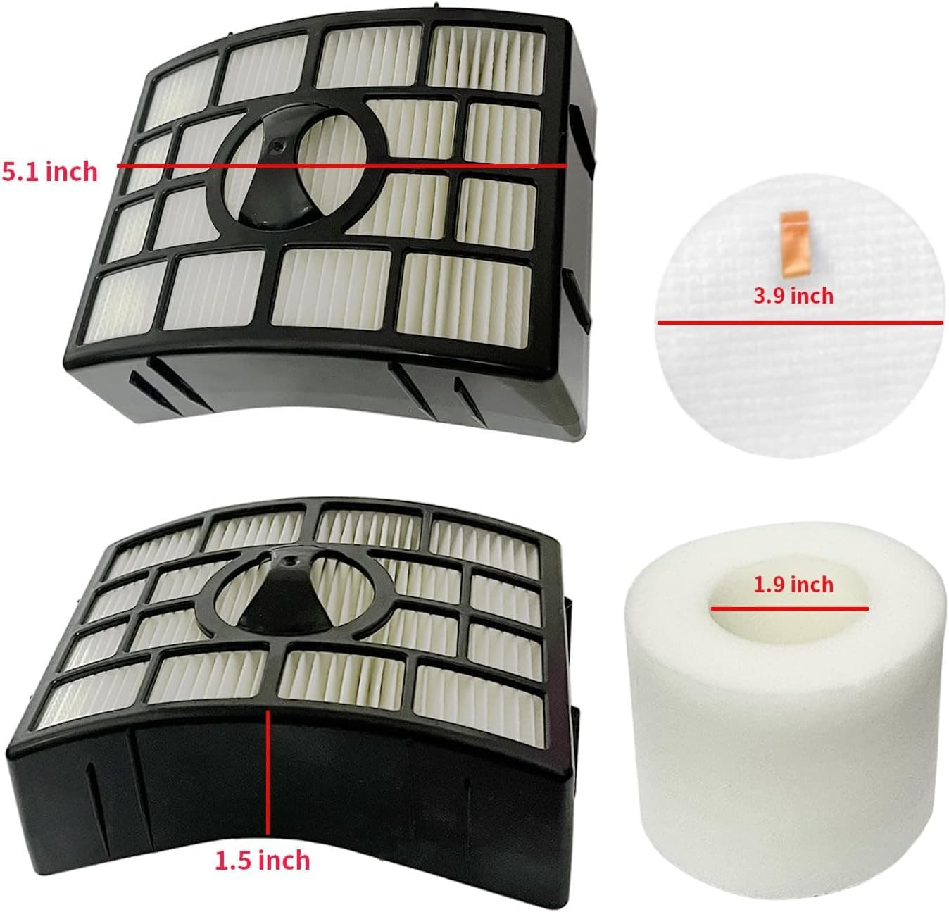 NV750 NV752 Filters Fits for Shark Rotator Powered Lift Away Vacuum NV650 5