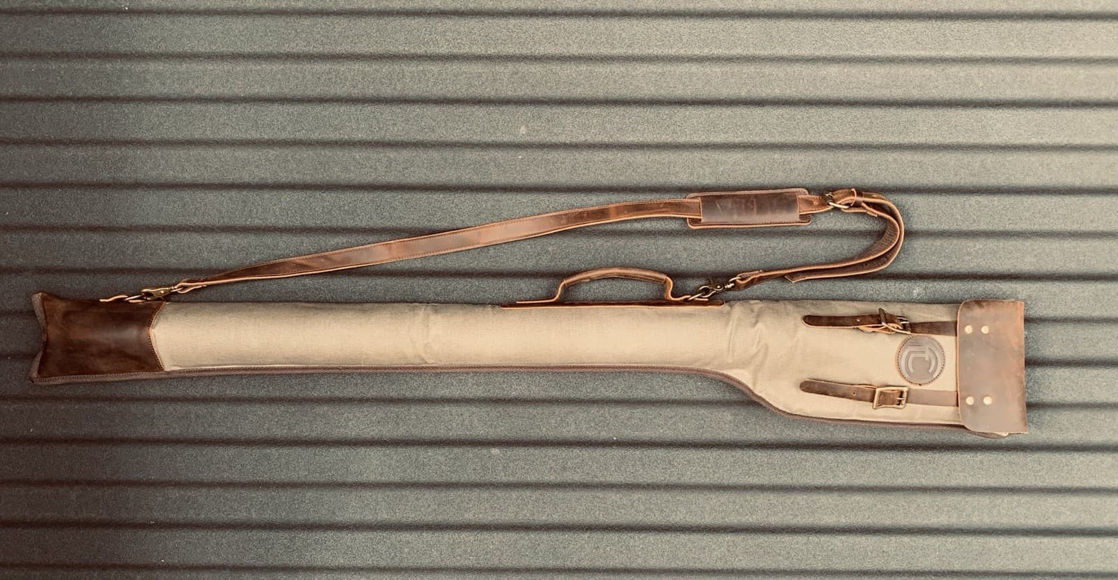 Fly Fishing Rod Case - Canvas leather 5