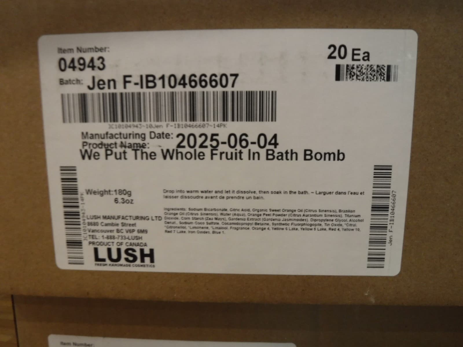 lush bath bomb 4-variety pack-2 ( refer to pictures for name ) 2