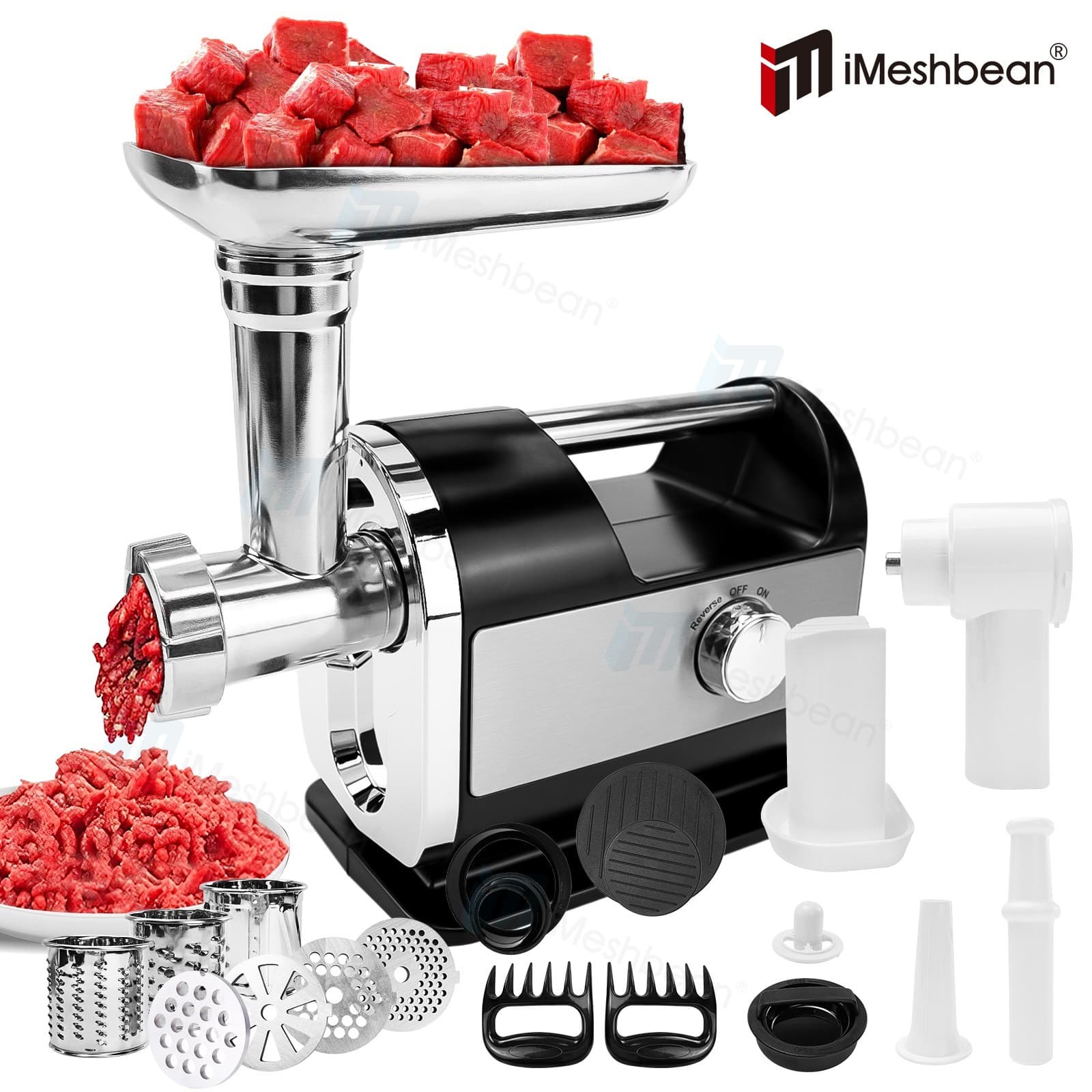 3200W Electric Meat Grinder Heavy Duty Commercial Sausage Maker Mincer Stuffer 2