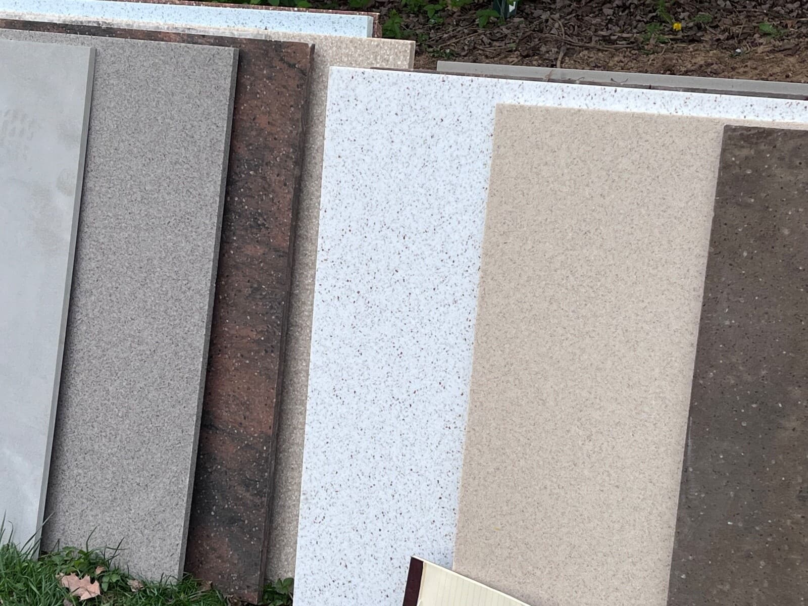 Lot of 6 Corian Pieces Totaling Approx. 12 Sq Ft in Measurements 11" x 23" +/- 2