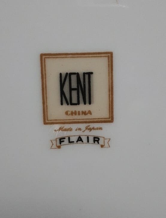 Kent China Oval Platter Flair Pattern 13"L X 9"W 6