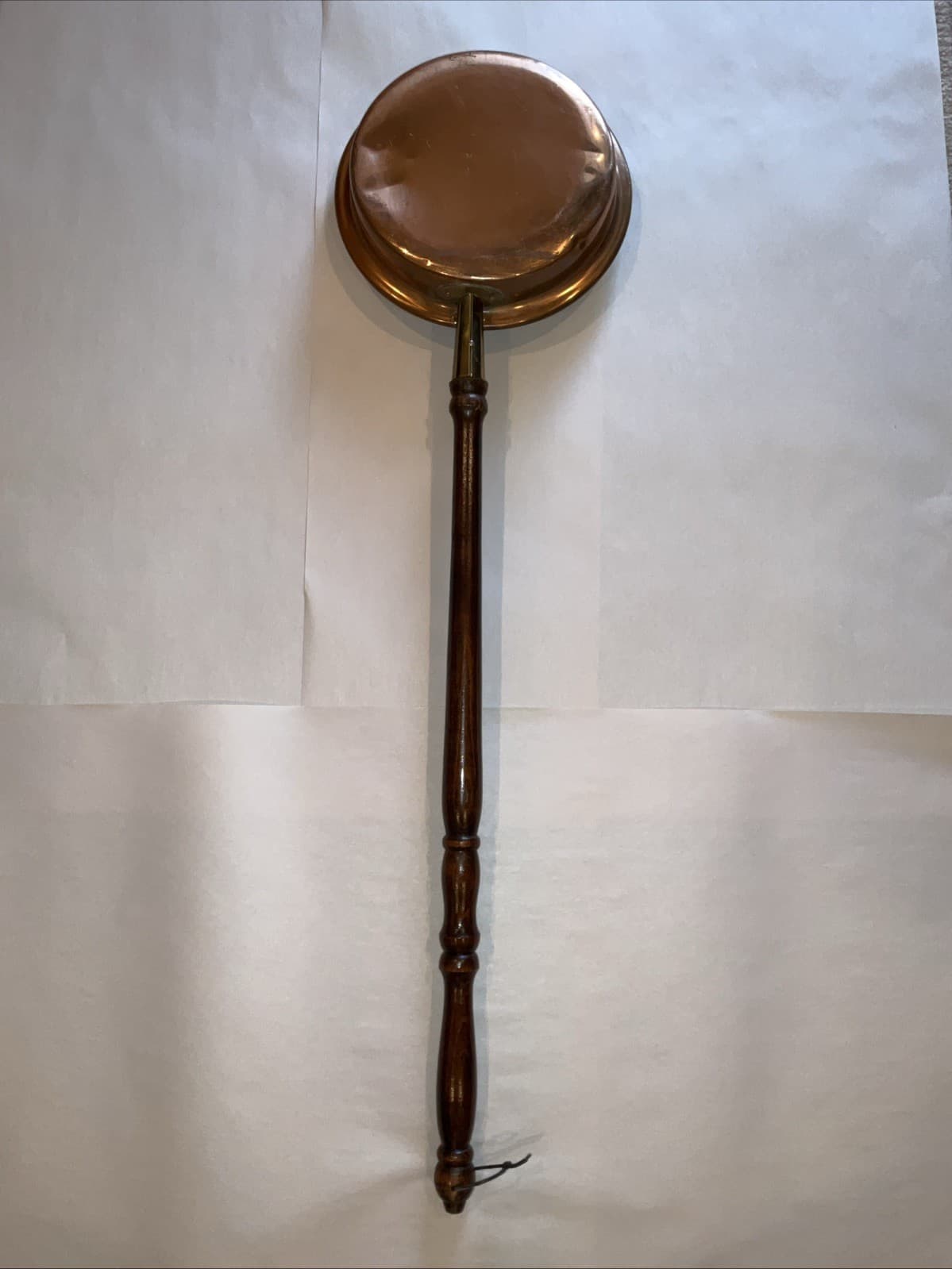 Vintage Large Copper Farmhouse Vintage Bed Warmer, Signed Webaware England 40” 6