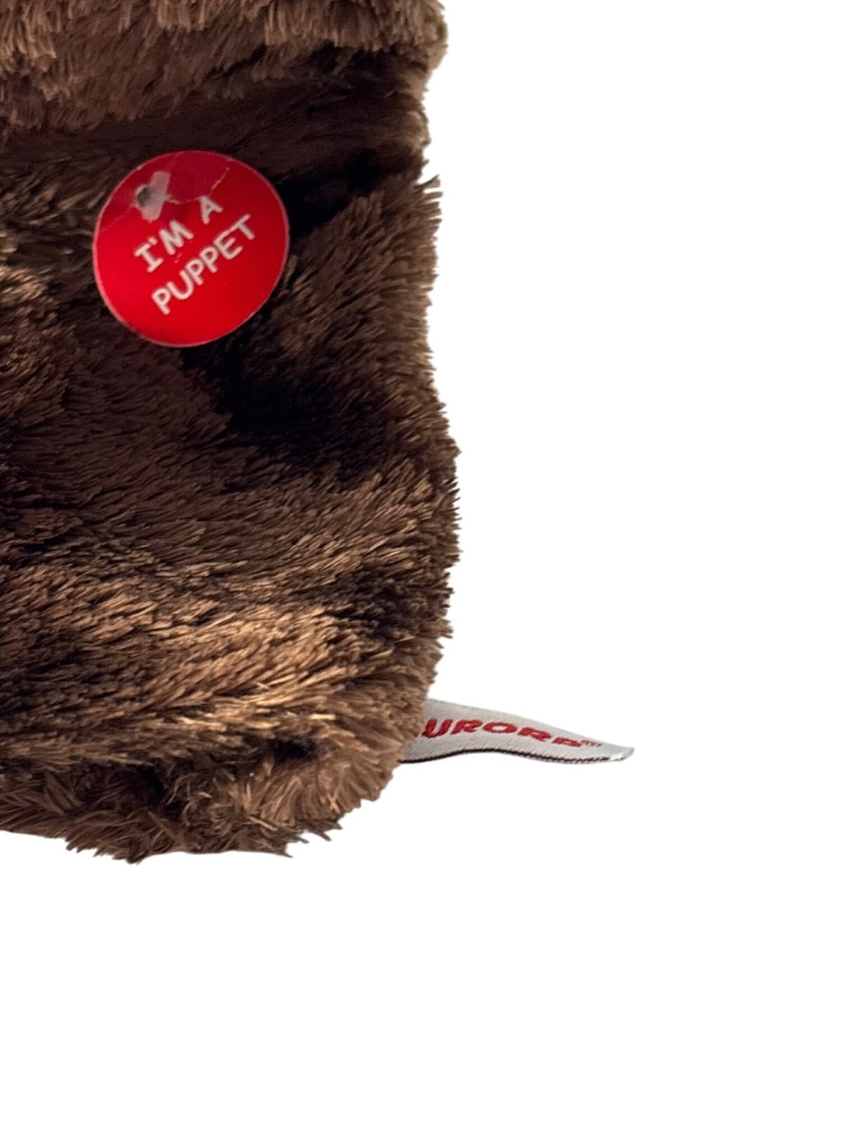 Aurora Brown White Horse Hand Puppet 10 inches 3