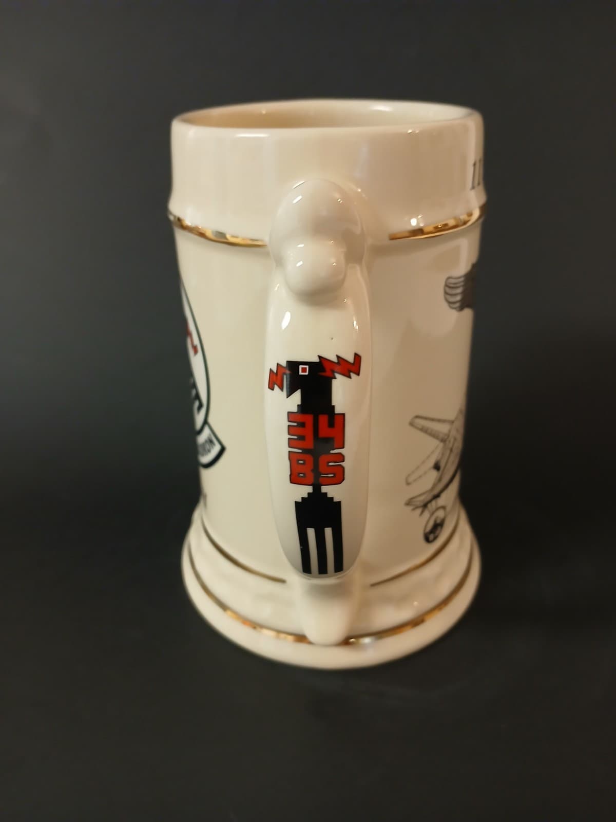 34th Bomb Squadron Commemorative Mug 2002 Stein USAF Thunderbirds B-1B Lancer 4
