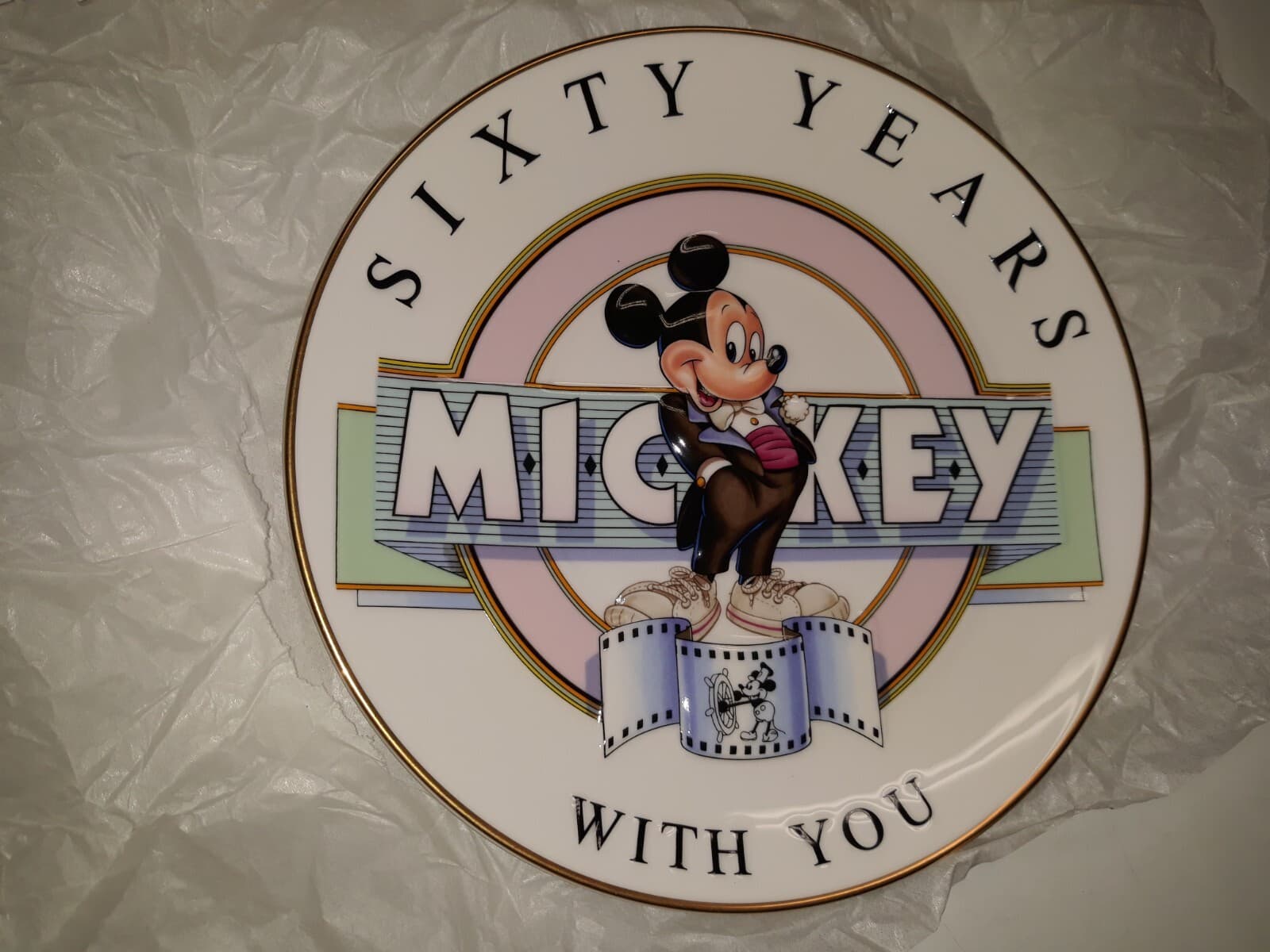 Mickey Mouse “60 Years With Mickey” Collector Plate 2531/15000 Vintage 1980s  4