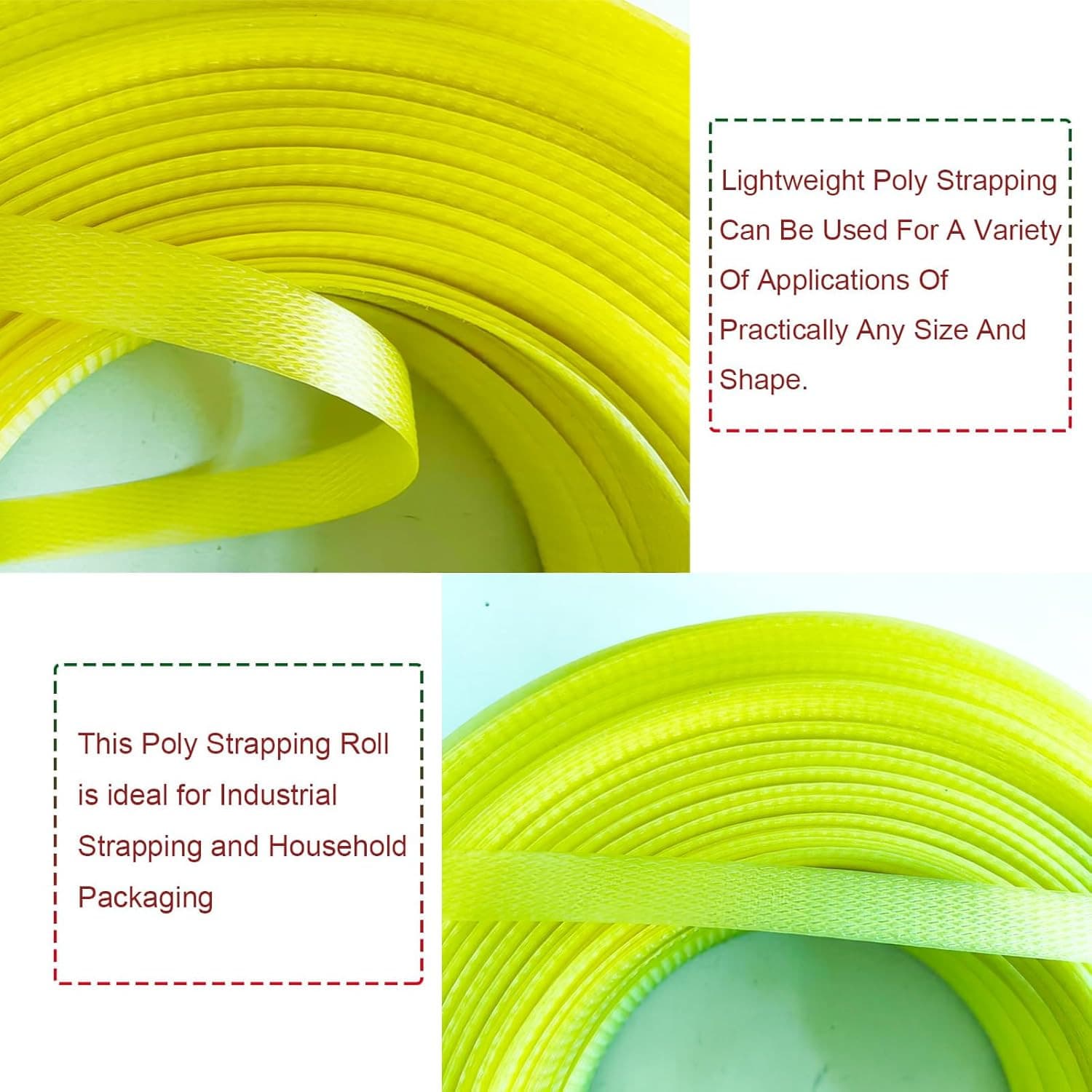 Banding Strapping Kit, Packaging Strapping Tool, with 5900" Length Poly Strappin 3