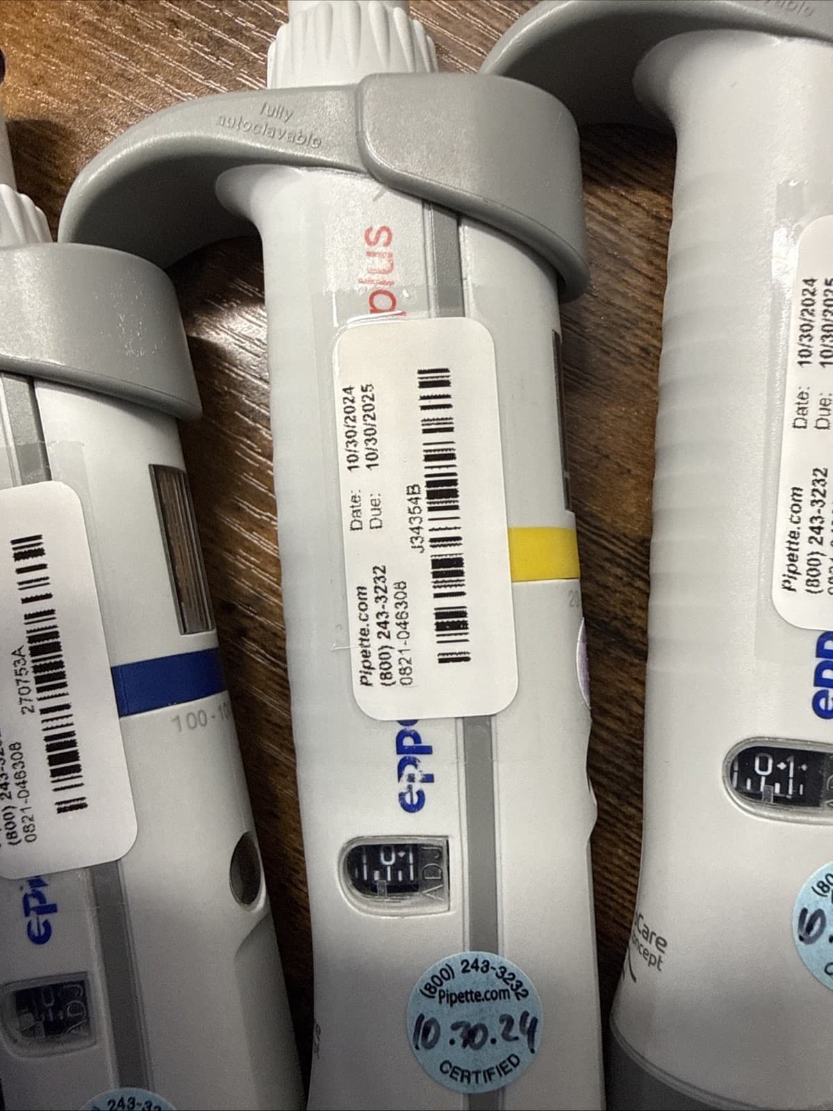 Eppendorf Research Plus Pipette set of 4 -  1000, 200, 20 & 10: Calibrated 3