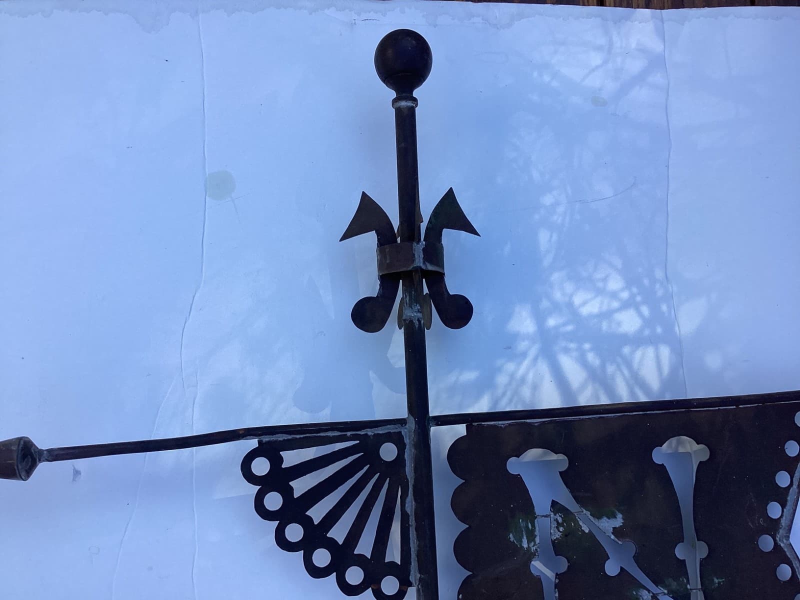 Antique Weather Vane In The Manner of J.W. Fiske, Bannerette Design 3