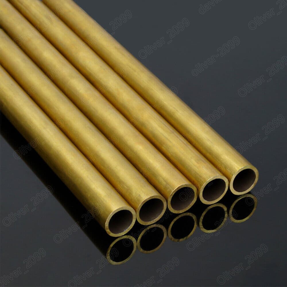 Brass Tube Brass Pipe Length 250mm Select Size OD x ID x length 6