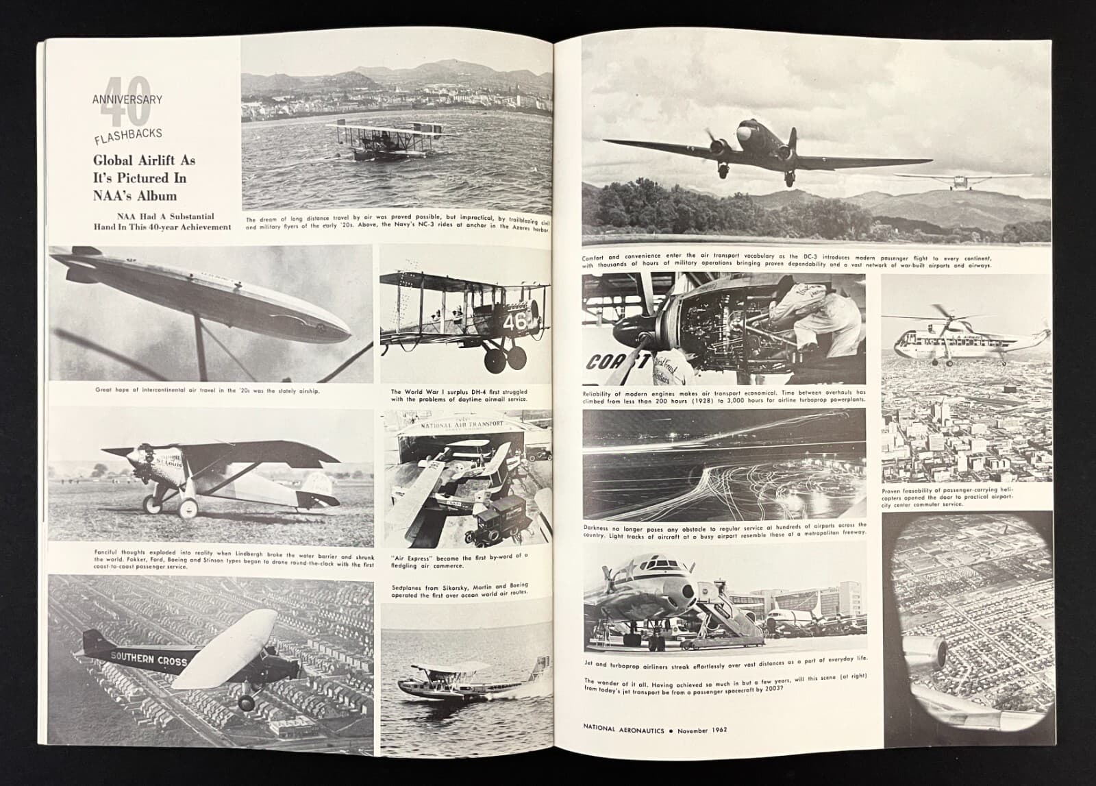 1962 NAA National Aeronautics VTG Magazine Flight 40th Anniversary Planes Pilots 5
