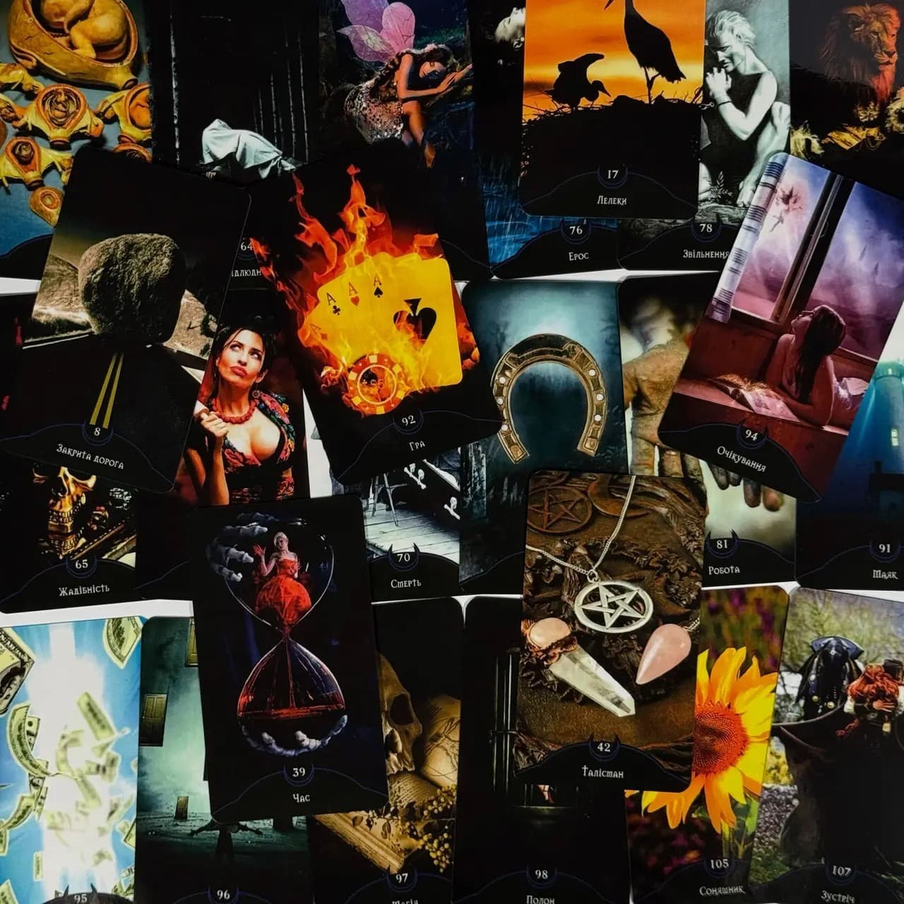 ORACLE "ECLIPSE" 158 H/QUALITY LAMINATED CARDS FOR DEEP ESOTERIC WORK(UKRAINIAN) 5