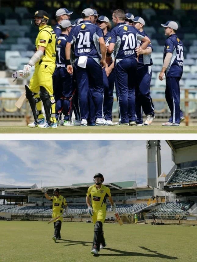 PLAYER WORN BLK Klinger #7 WESTERN WARRIORS ODI One Day Cricket Jersey Vest 3