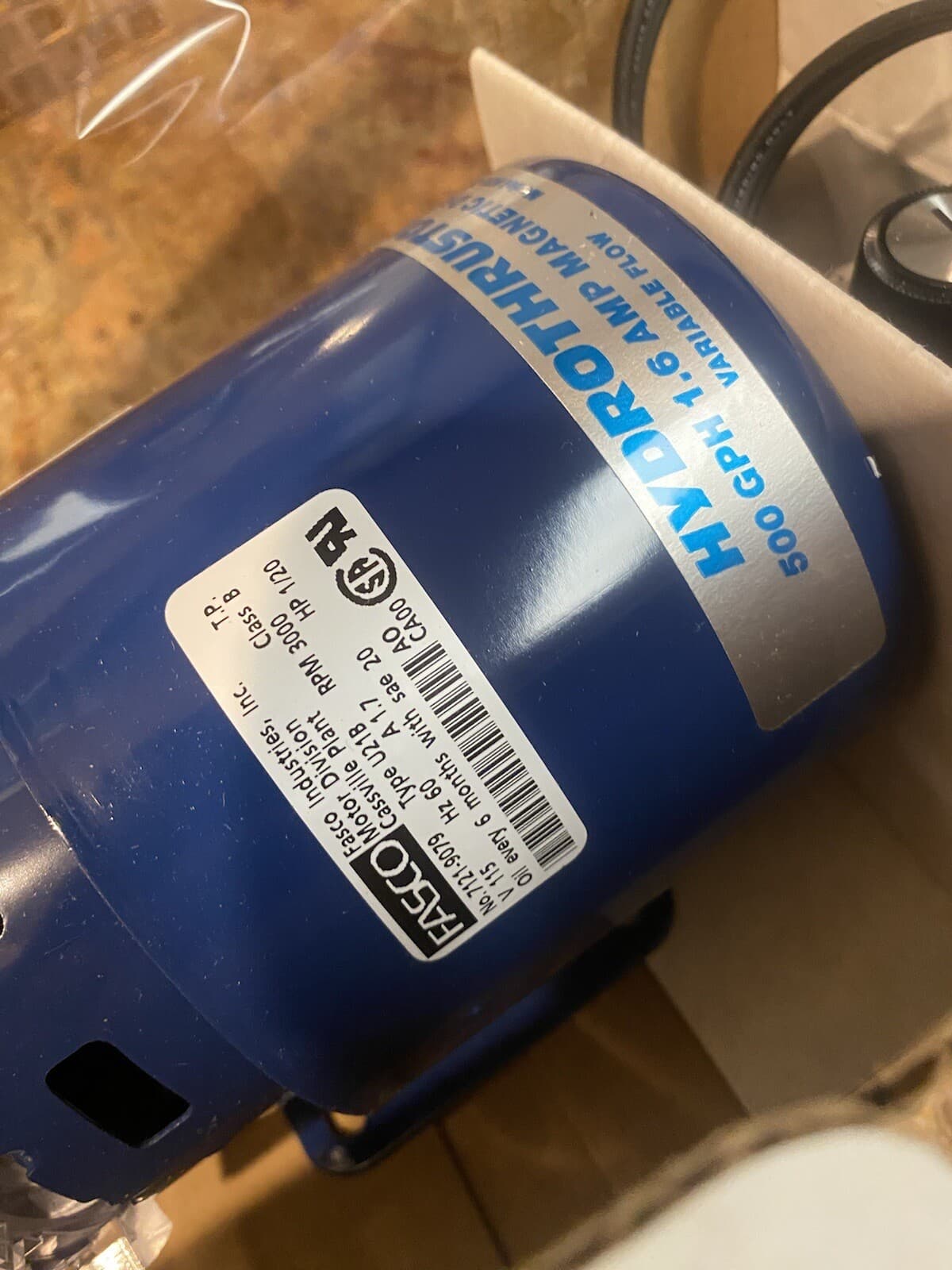 Filtronics Hydrothrustor QV Variable Flow Magnetic Drive Pump 500 GPH HTO-09 * 5