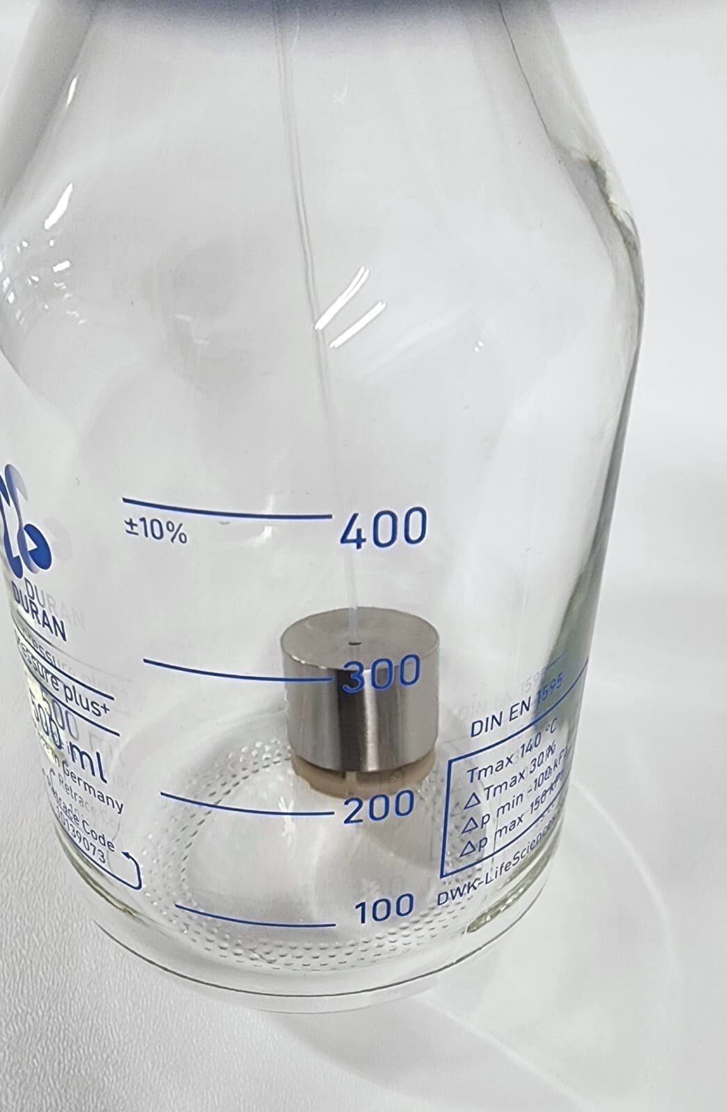 Duran HPLC Bottle pressure plus connection system 3 PORT 5