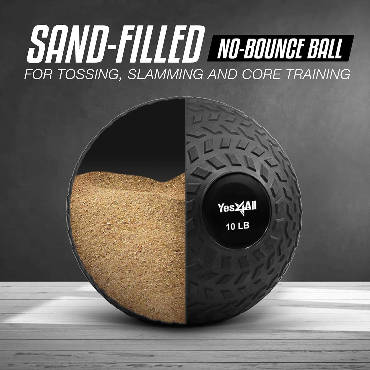 High-Density Sand-Filled Slam Balls for Full-Body Workouts – 10 to 40lbs 6