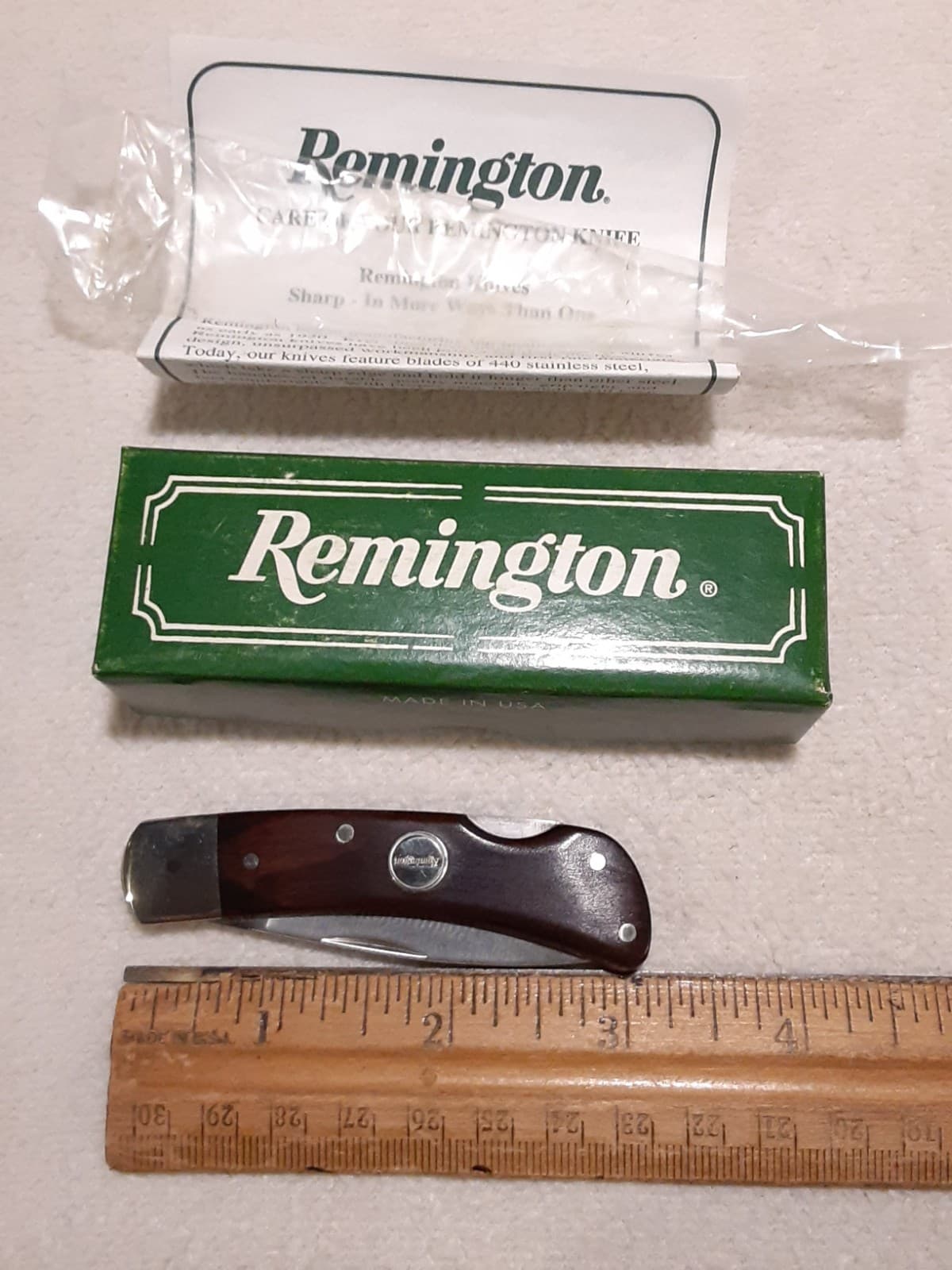 Remington USA R5-W Gentlemans Folding Knife W Box & Paper Unused 4
