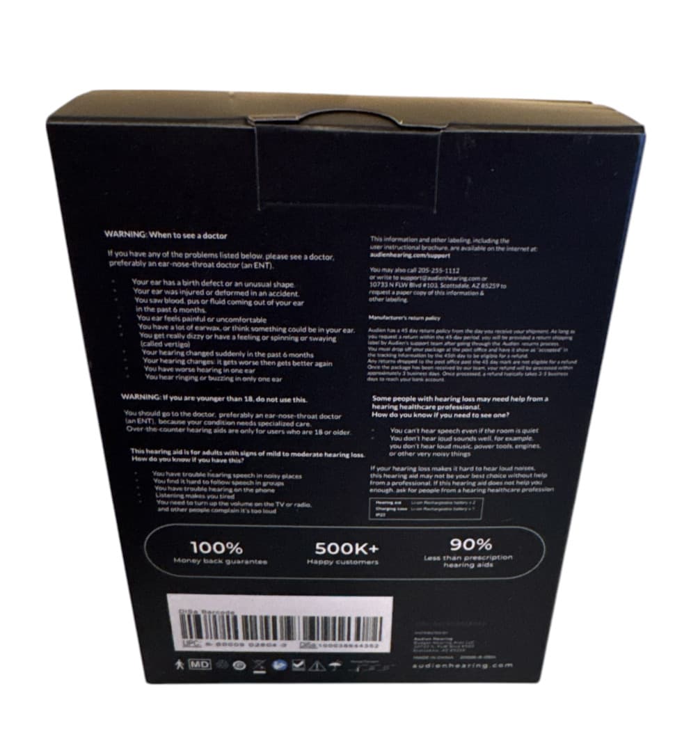 Audien ATOM PRO 2 Wireless Rechargeable OTC Hearing Aids 2