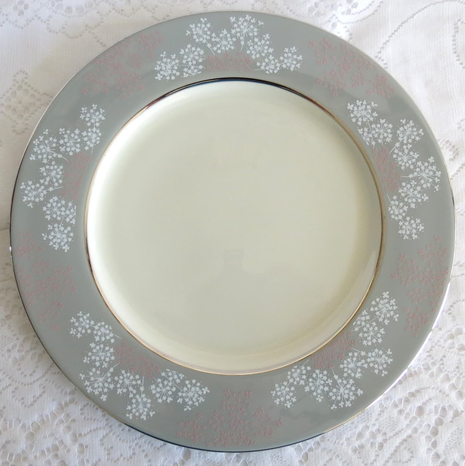 CASTLETON LACE CHINA 5-PIECE PLACE SETTING -5 REMAIN- PRICE REDUCED - EXCELLENT! 3