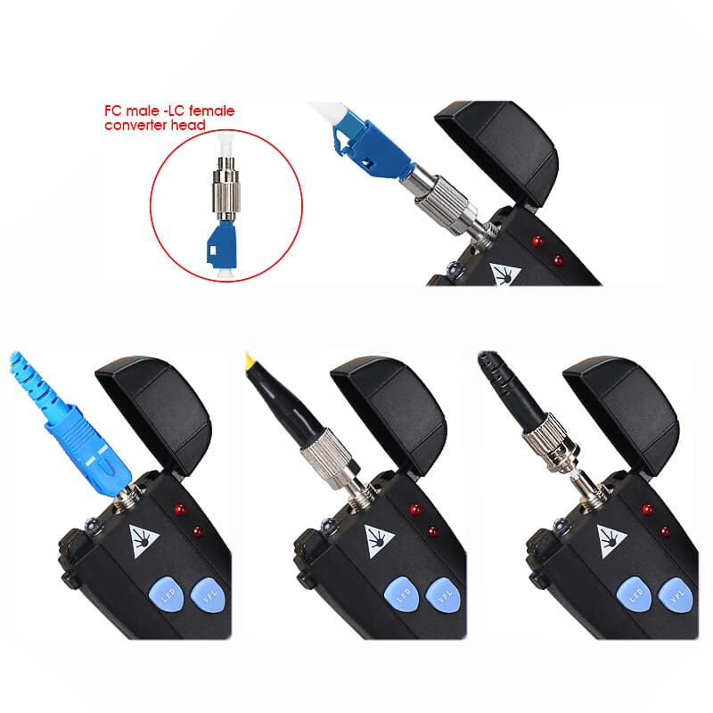 FTTH Mini VFL 10KM/20KM/30KM/50KM Optical fiber visual fault locator 1mW~3mW LED 6