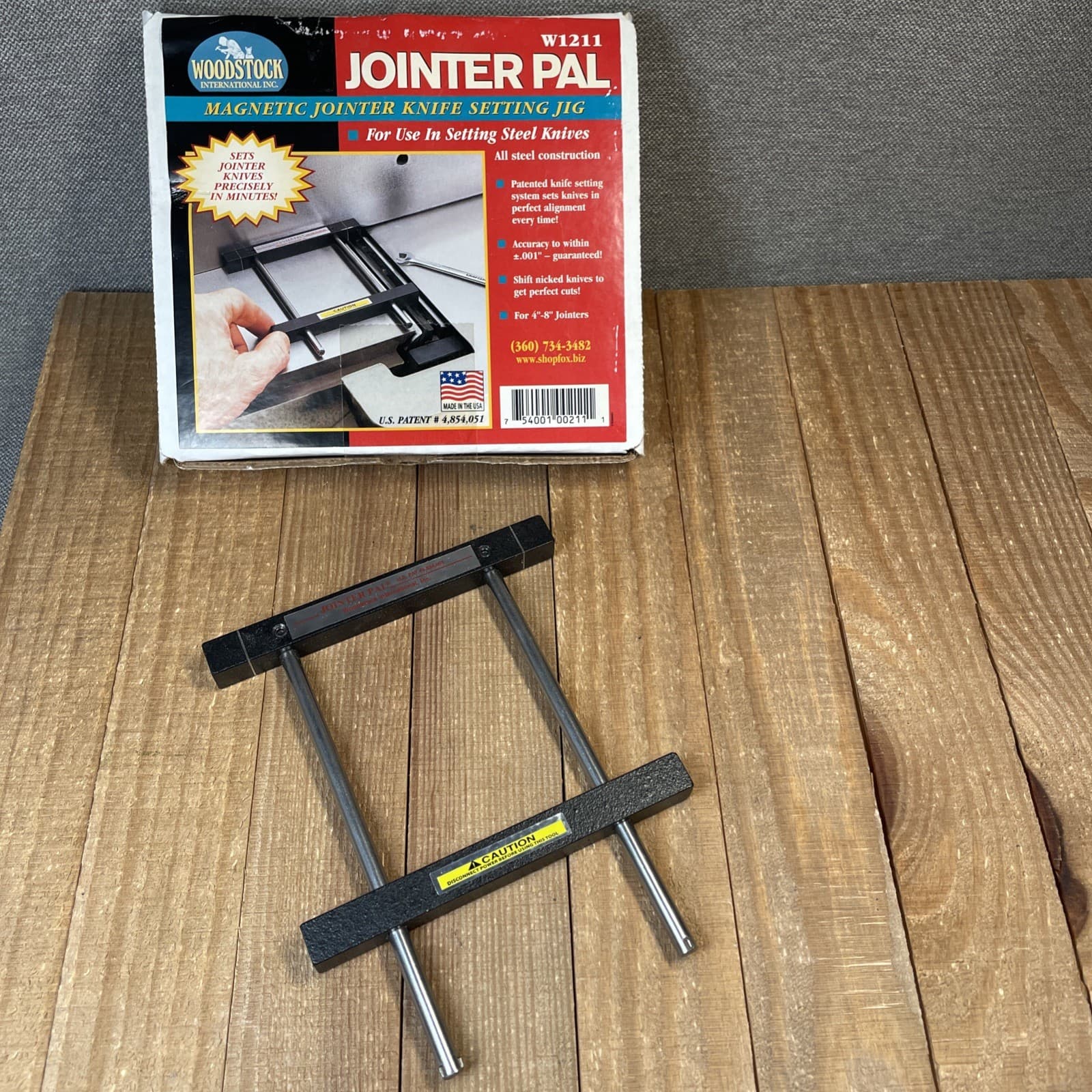 Woodstock Jointer Pal Magnetic Jointer Knife Setting Jig W1211 EUC