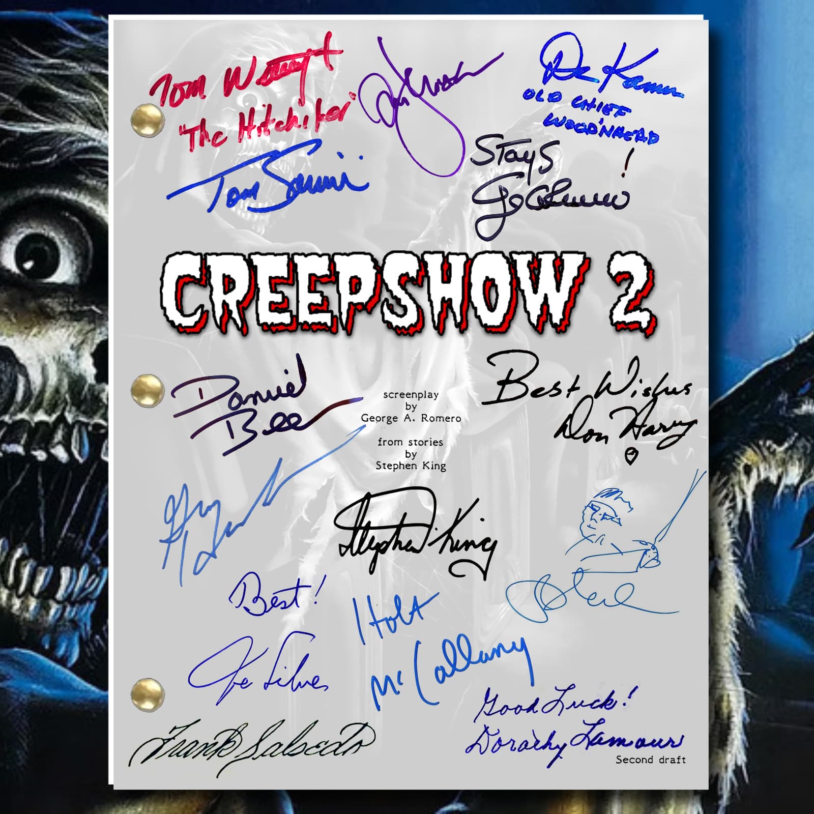 Creepshow 2 Script 2nd Draft Cast-Signed Autograph Reprints 112 Pages 4