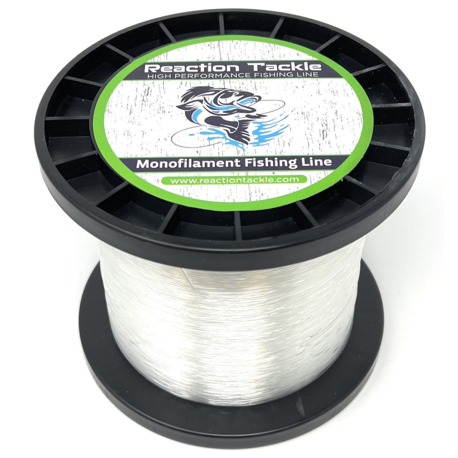 Reaction Tackle Nylon Monofilament Fishing Line - 1 Pound Jumbo Spools