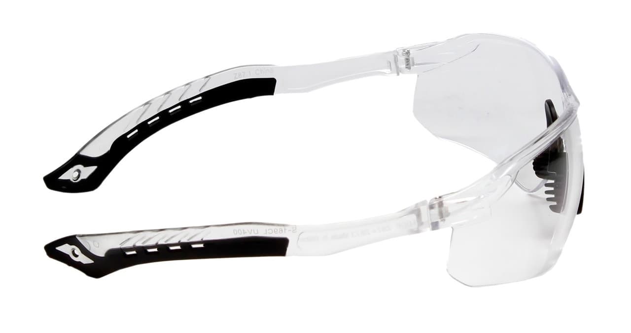 Calabria Replays Clear Crystal Black Sport Mens Womens Pickleball Safety Glasses 6